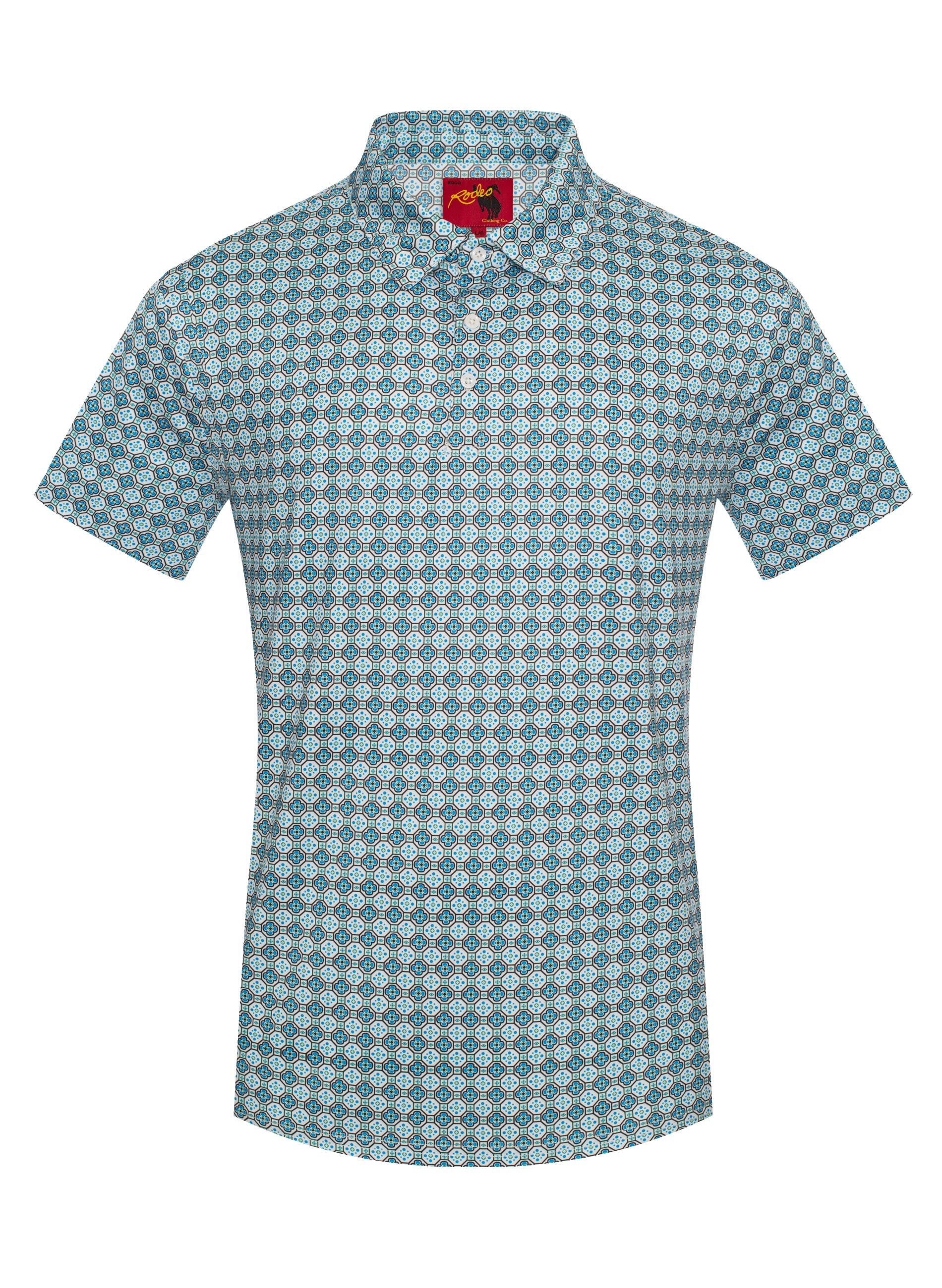 Men's Short Sleeve Modal Printed Polo Shirt – RS200-1107