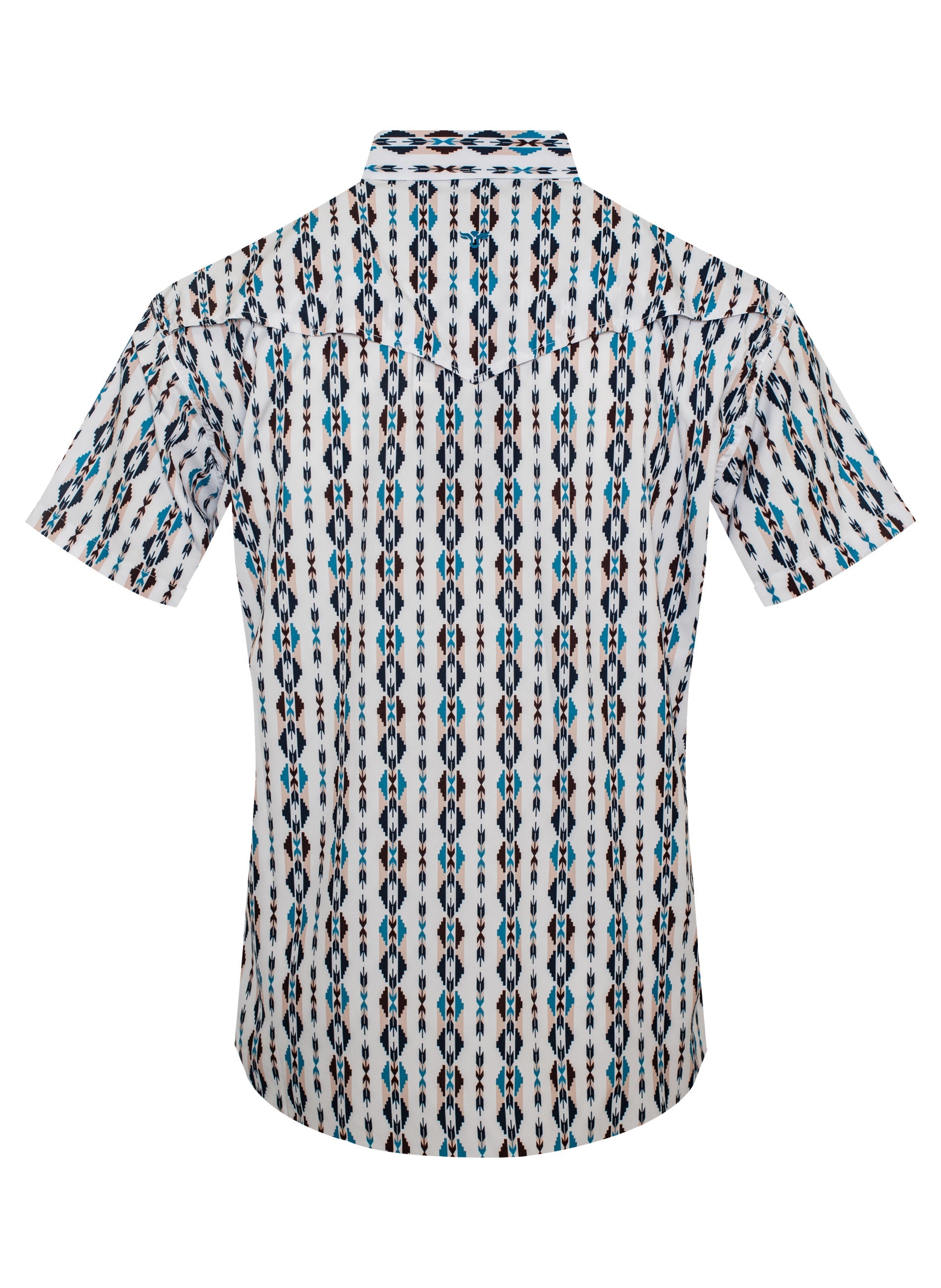 Men’s UPF 50+ Sun Protection Short Sleeve Western Shirt-RT101S-1052