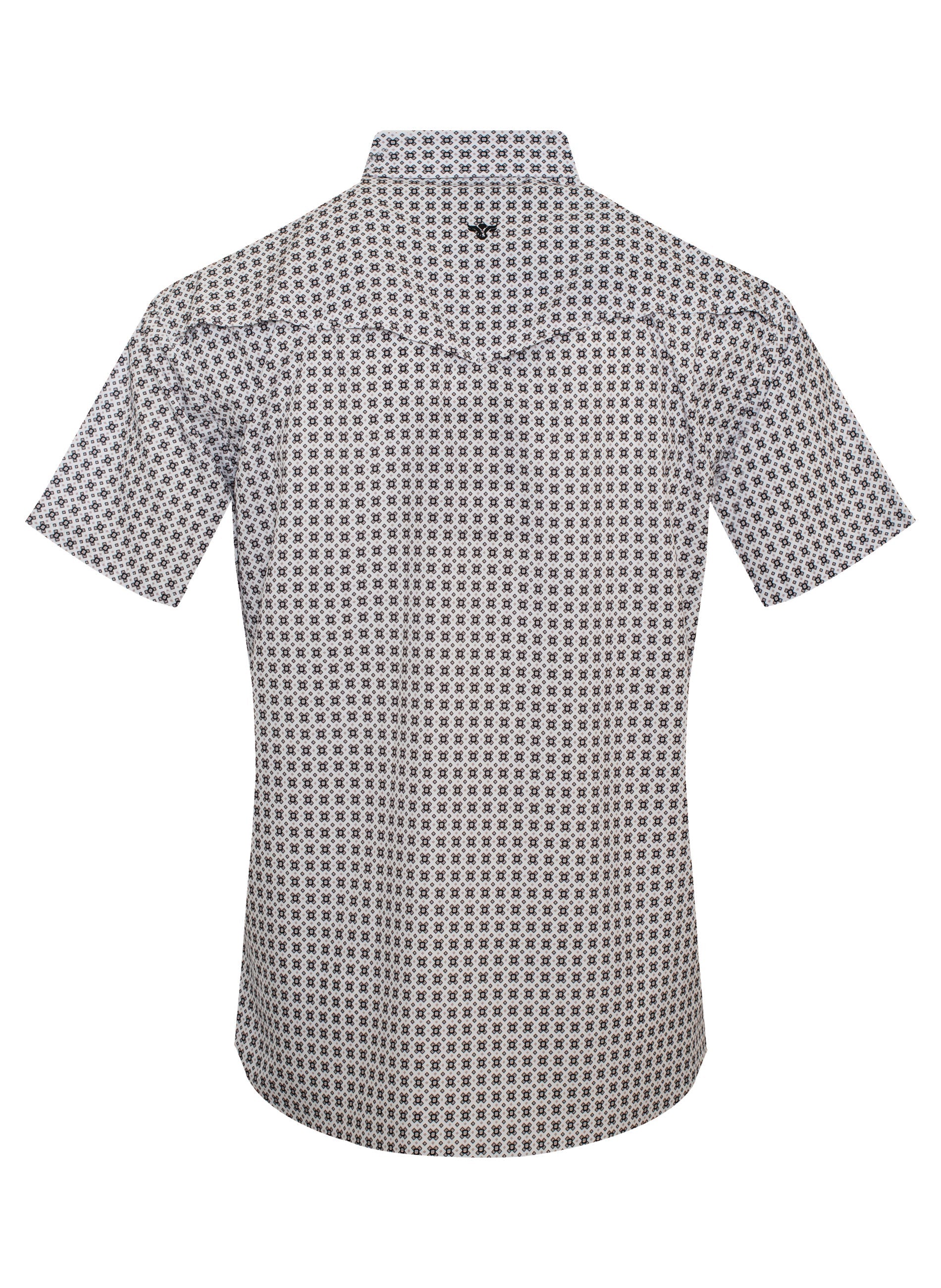 Men’s UPF 50+ Sun Protection Short Sleeve Western Shirt-RT101S-1103