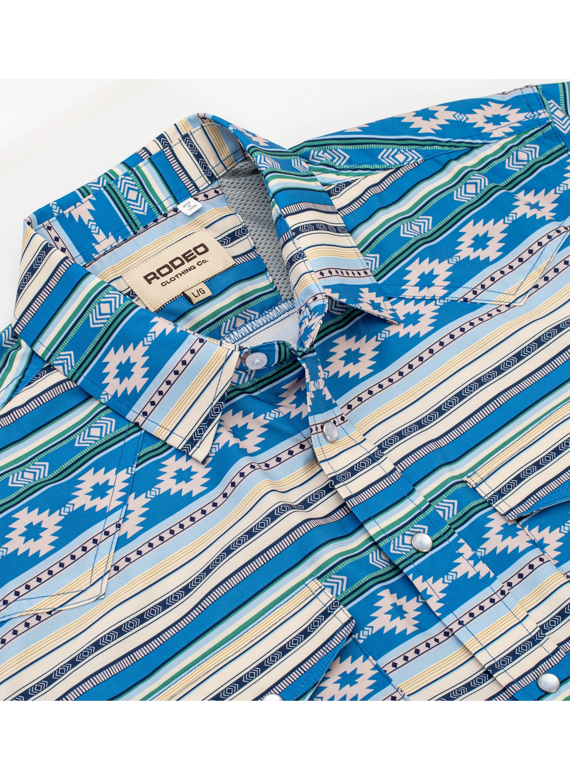 Men’s UPF 50+ Sun Protection Short Sleeve Western Shirt-RT101S-1114
