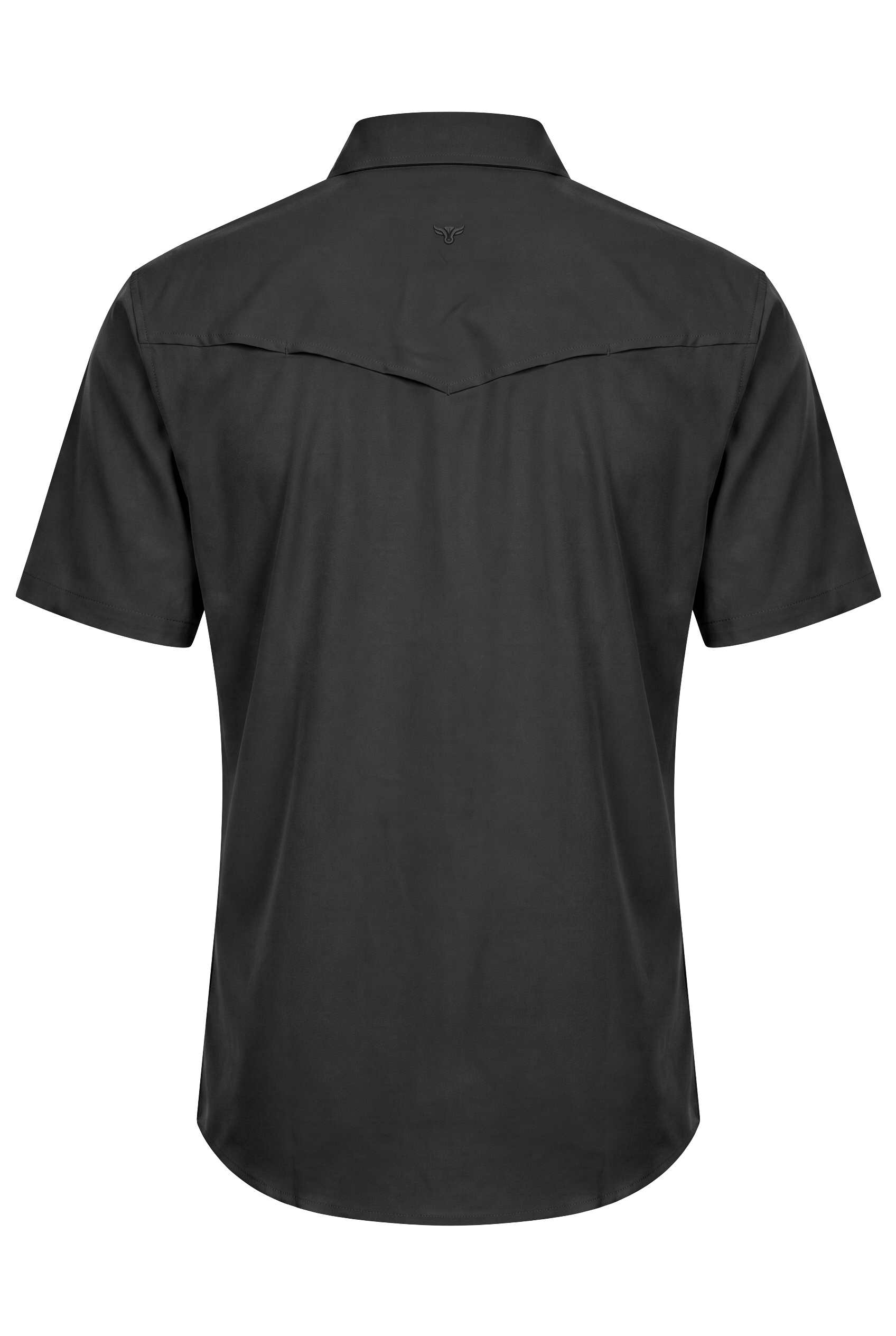 Men’s UPF 50+ Sun Protection Short Sleeve Western Shirt-RT102S-BLACK