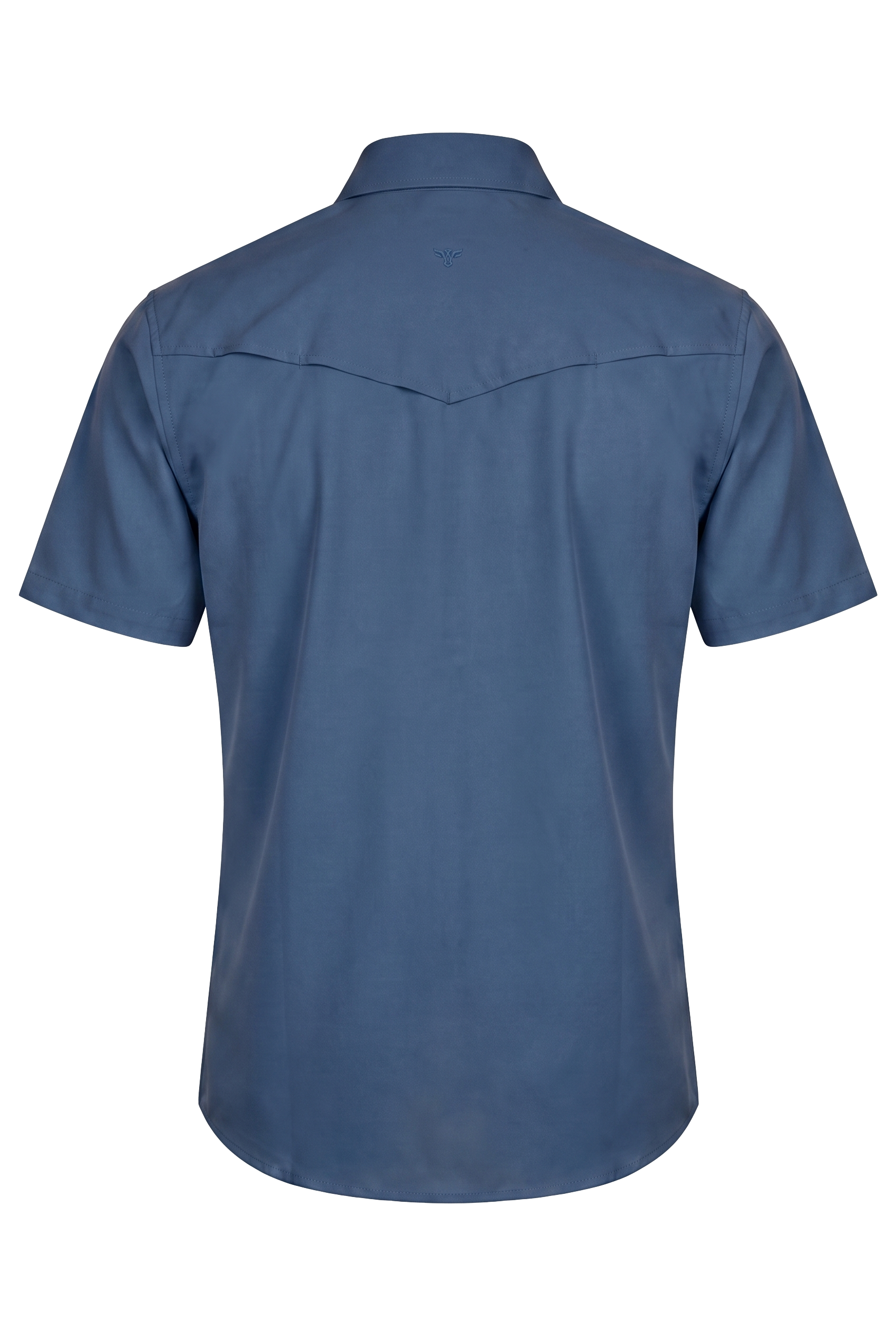 Men’s UPF 50+ Sun Protection Short Sleeve Western Shirt-RT102S-NAVY