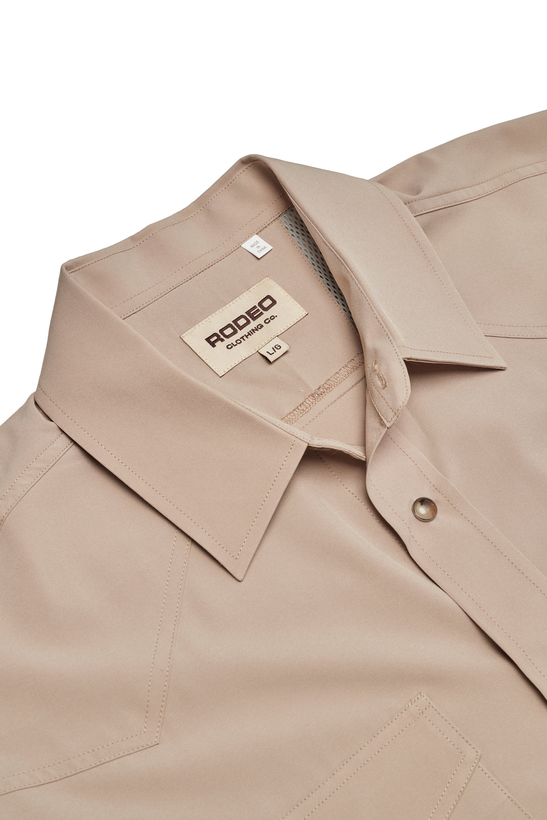 Men’s UPF 50+ Sun Protection Short Sleeve Western Shirt-RT102S-SAND