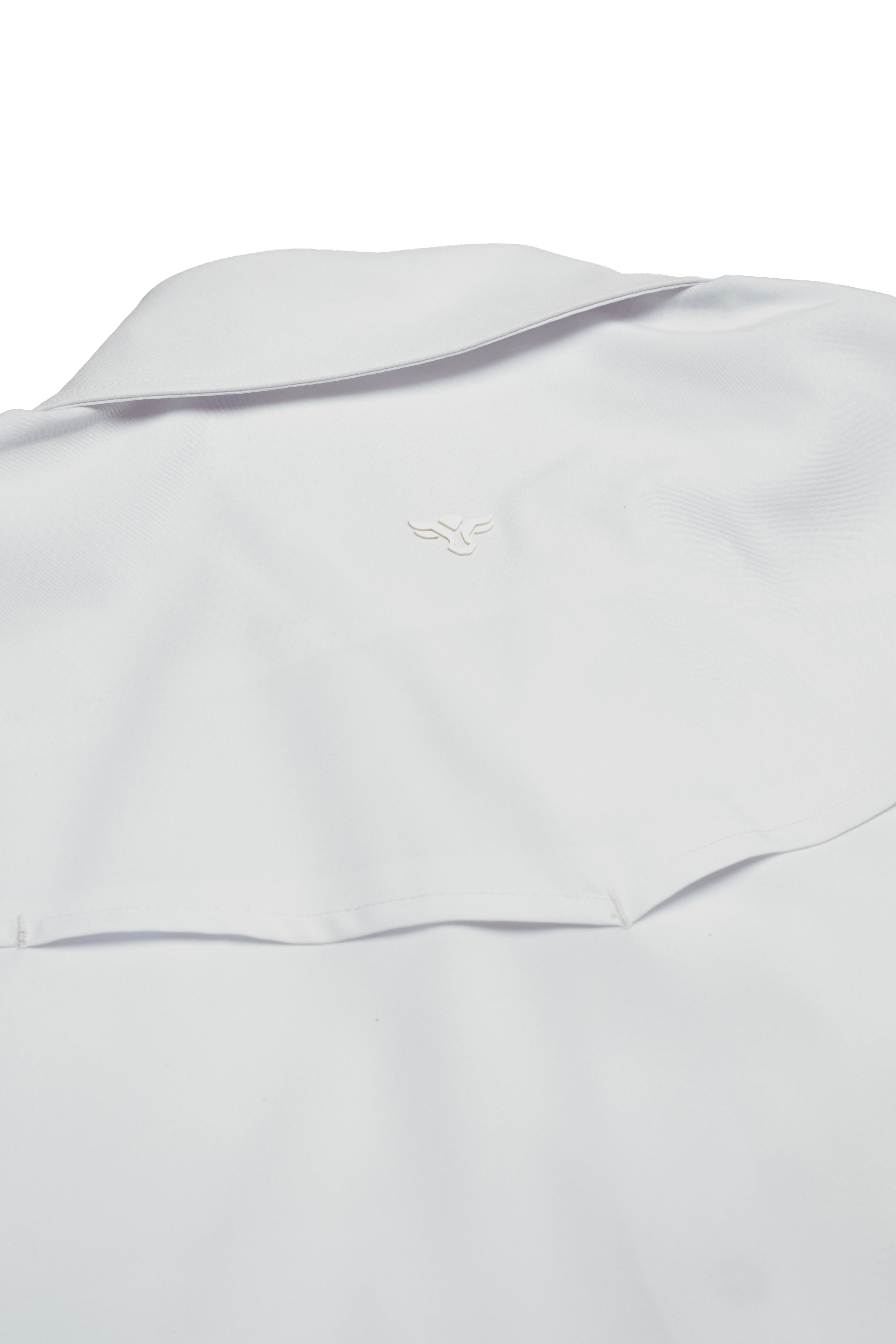 Men’s UPF 50+ Sun Protection Short Sleeve Western Shirt-RT102S-WHITE