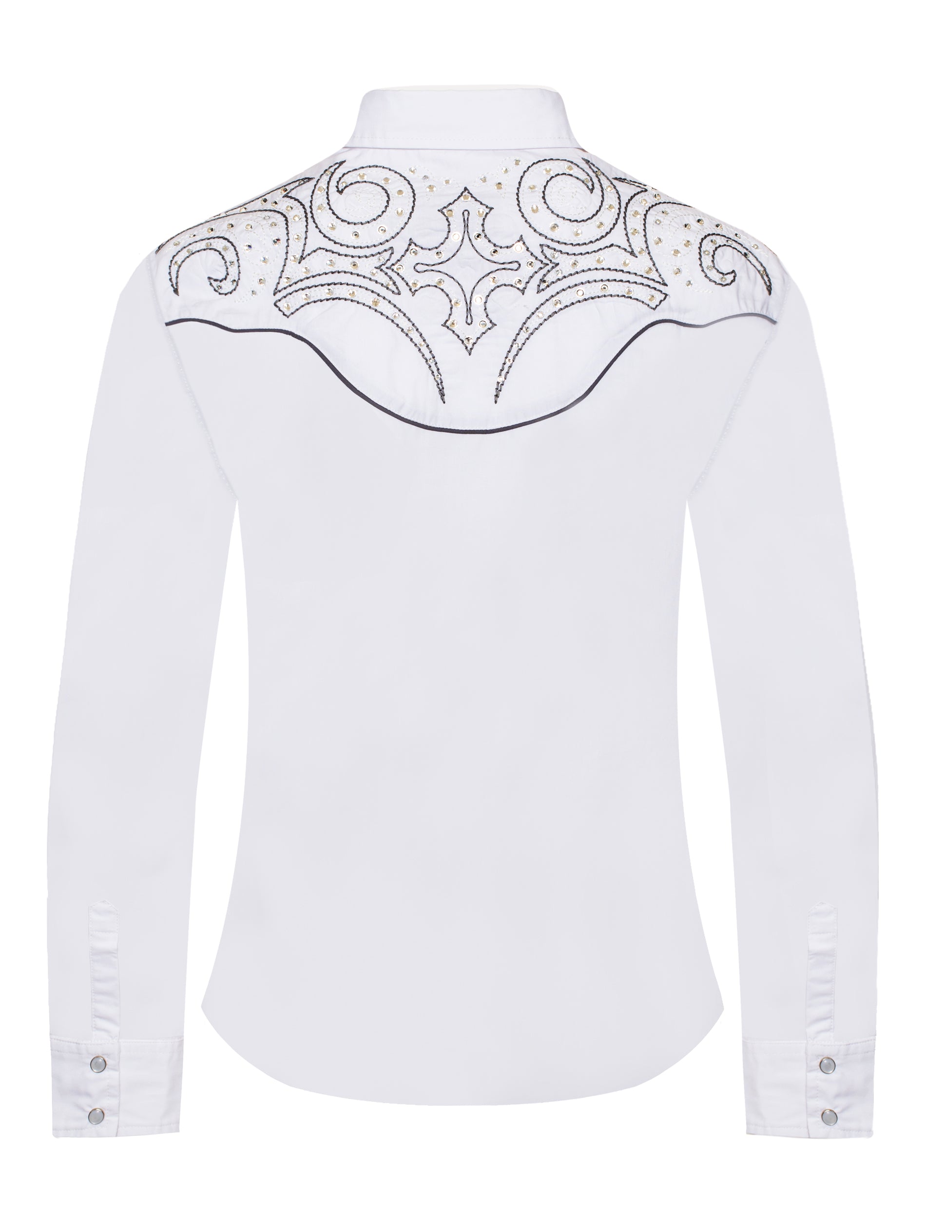 Women’s Western Embroidered diamond studded Shirts-LS500D-526 - Rodeo Clothing wholesale 