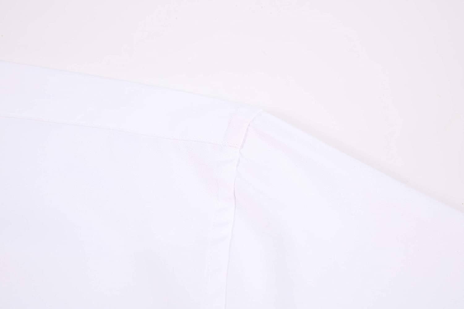 Calvetti Mens Dress Shirts Wrinkle Free Regular Long Sleeve Shirts - WHITE