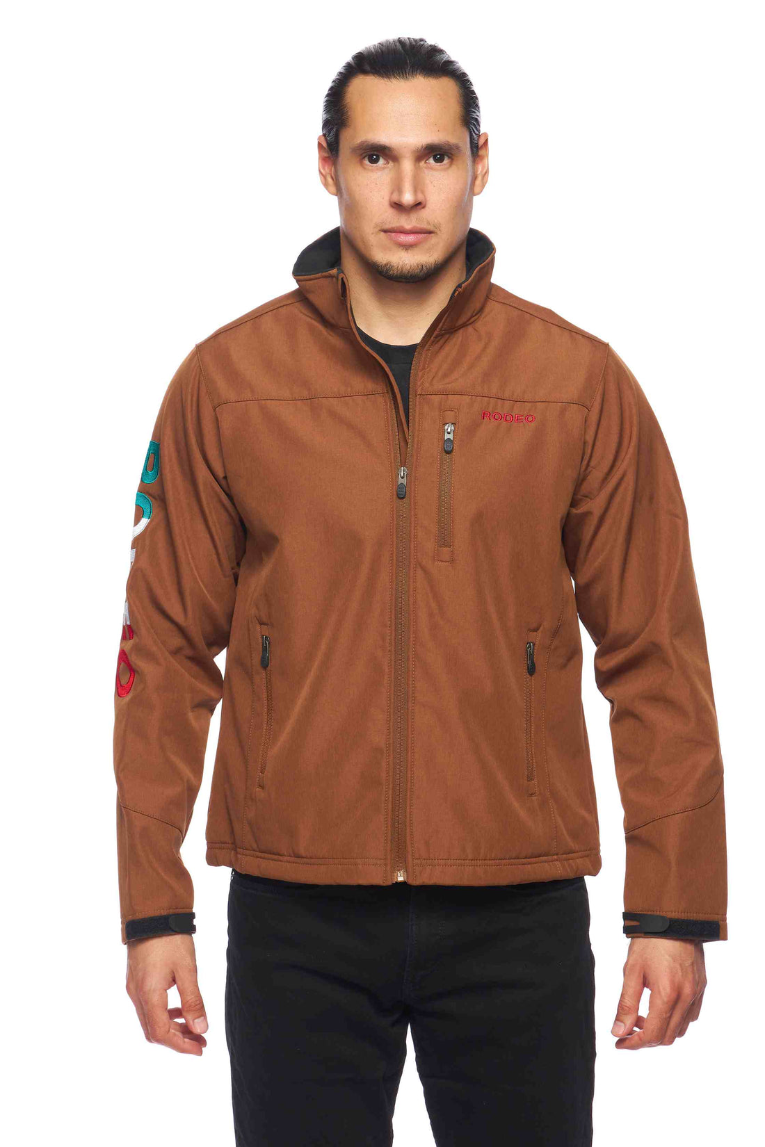 Men's Soft Shell Bonded Jacket-NJ650-EMB-MEX-COGNAC - Rodeo Clothing wholesale 