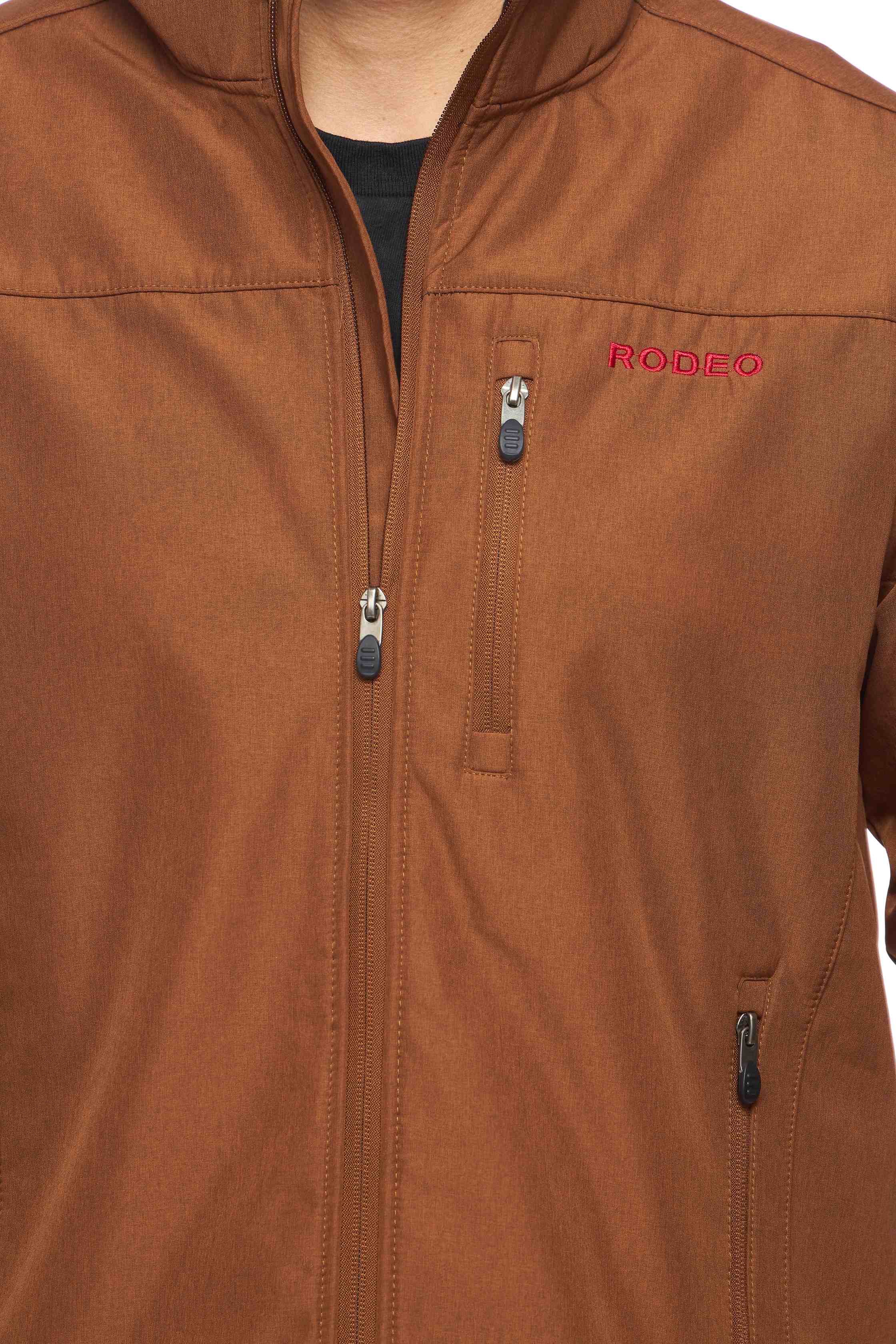 Men's Soft Shell Bonded Jacket-NJ650-EMB-MEX-COGNAC - Rodeo Clothing wholesale 