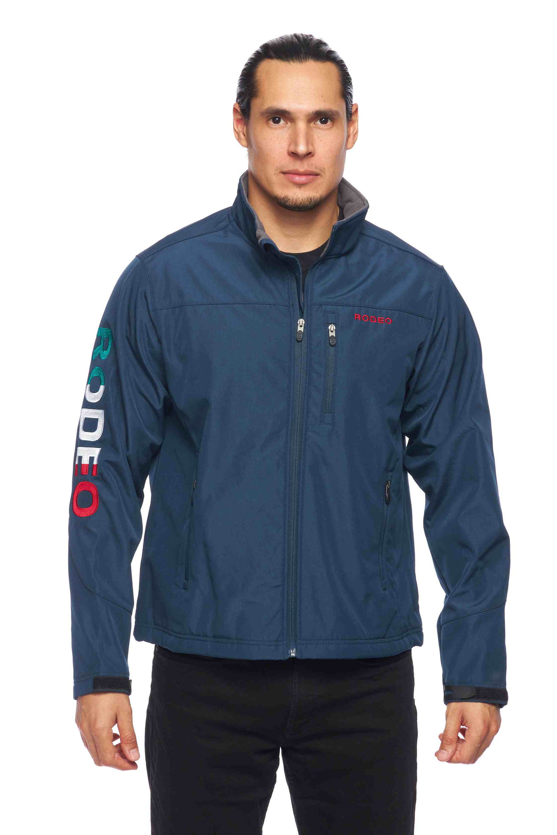 Men's Soft Shell Bonded Jacket-NJ650-EMB-MEX- NAVY - Rodeo Clothing wholesale 