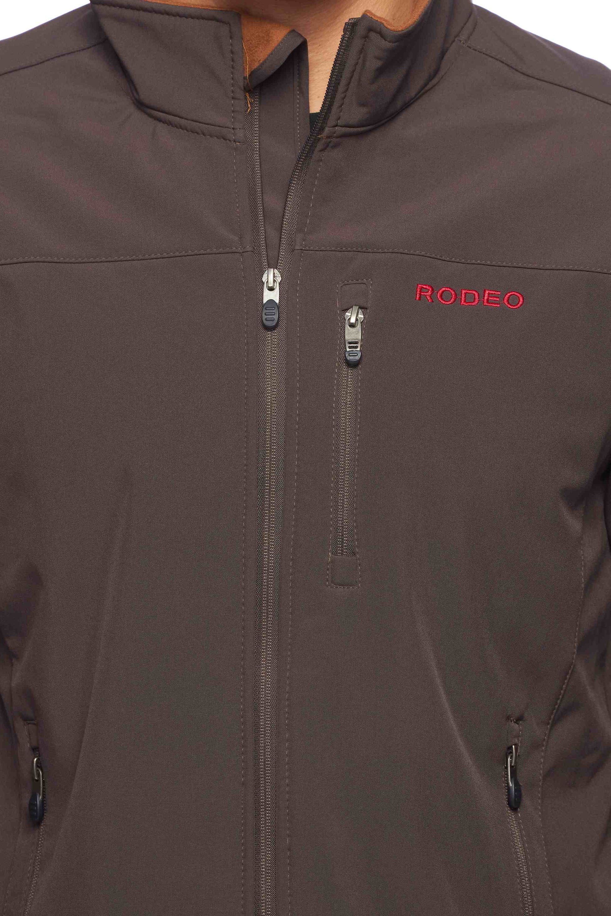 Men's Soft Shell Bonded Jacket-NJ650-EMB-MEX-BROWN - Rodeo Clothing wholesale 