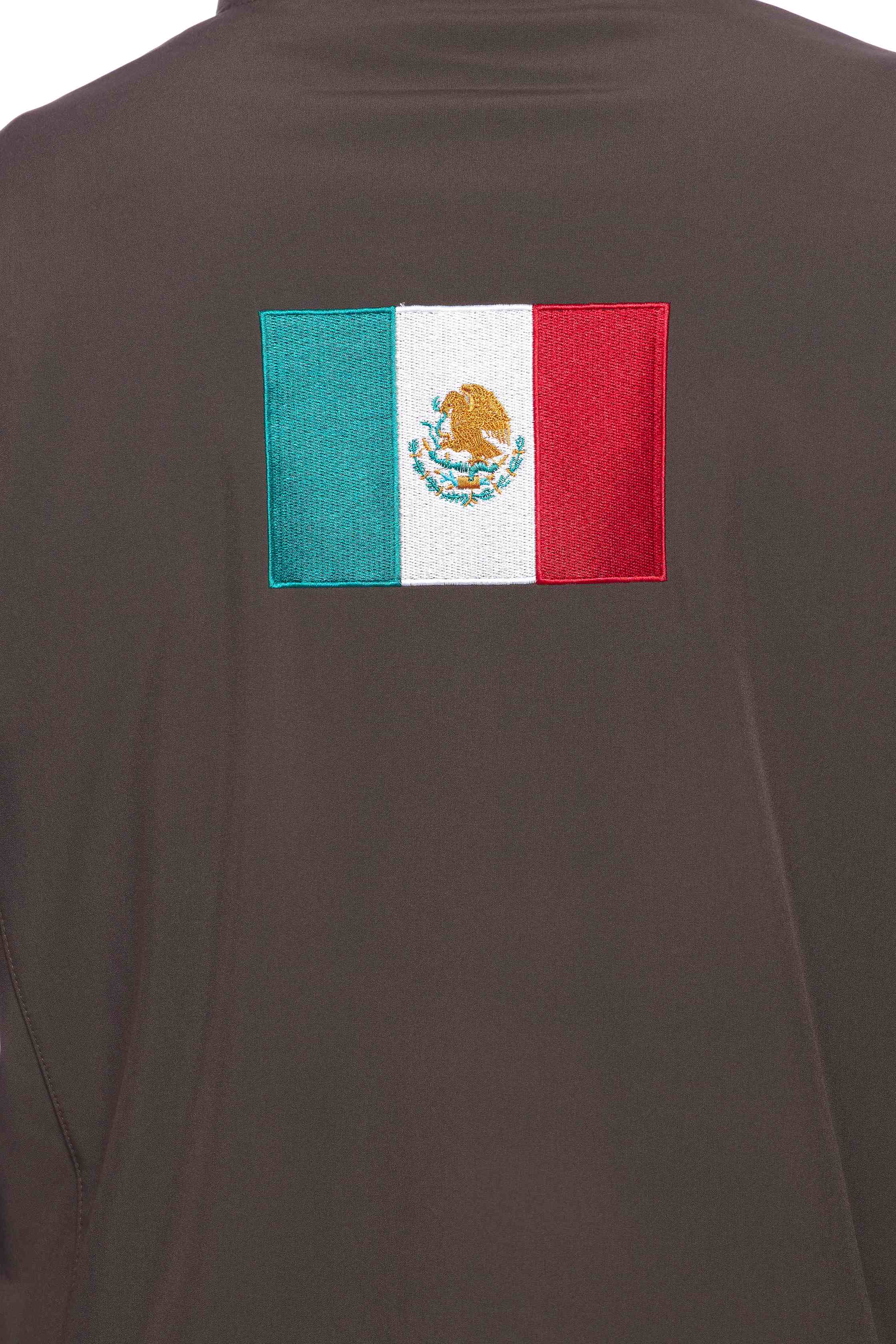 Men's Soft Shell Bonded Jacket-NJ650-EMB-MEX-BROWN - Rodeo Clothing wholesale 