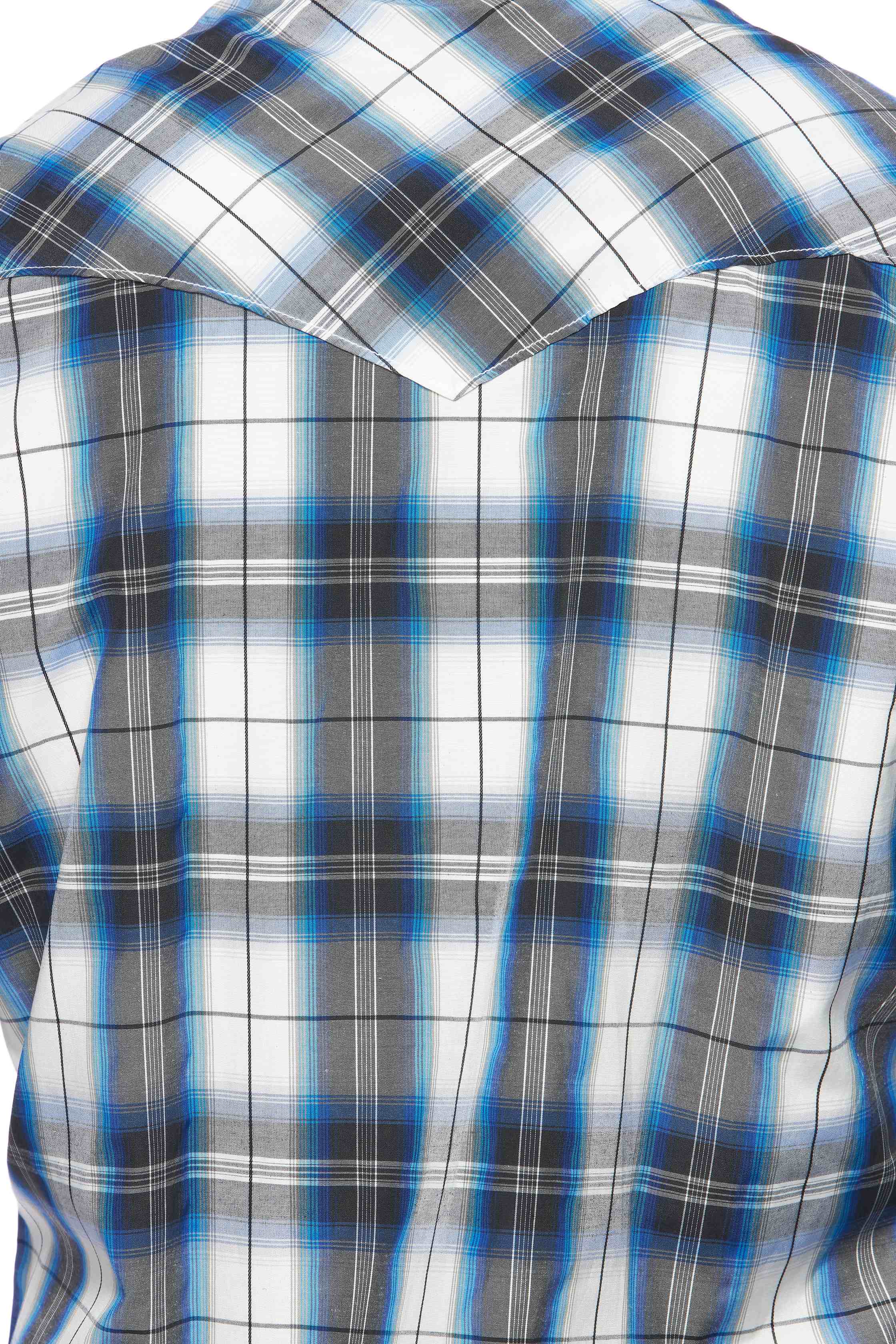 Men's Western Long Sleeve Pearl Snap Plaid Shirt-PS400-471 - Rodeo Clothing wholesale 
