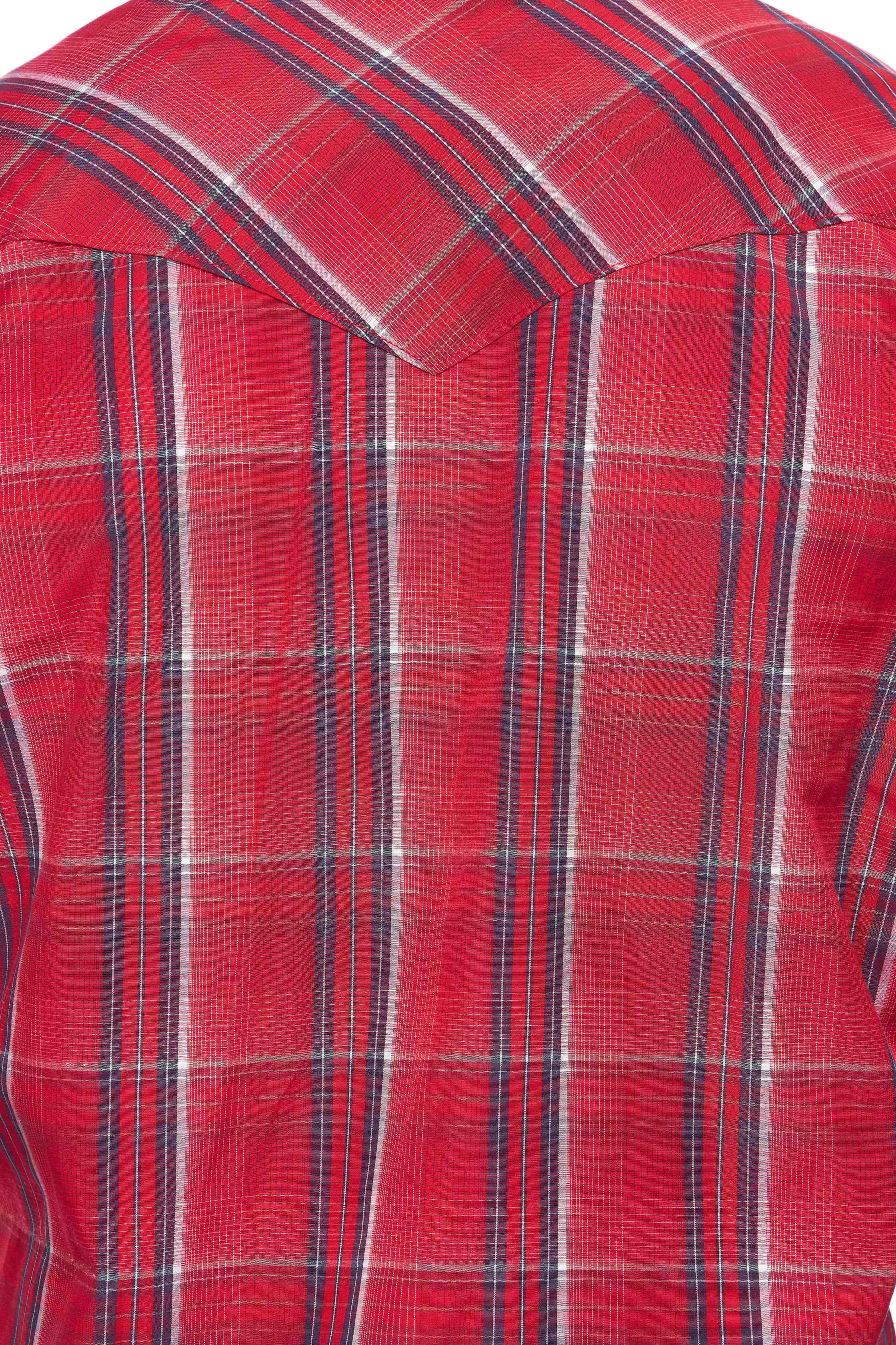 Men's Western Long Sleeve Pearl Snap Plaid Shirt-PS400-407 - Rodeo Clothing wholesale 