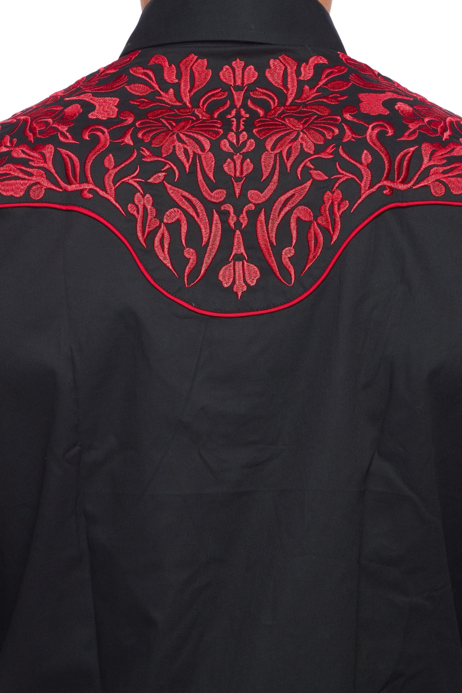 Men's Western Cowboy Embroidery Shirt-PS500L-563 - Rodeo Clothing wholesale 