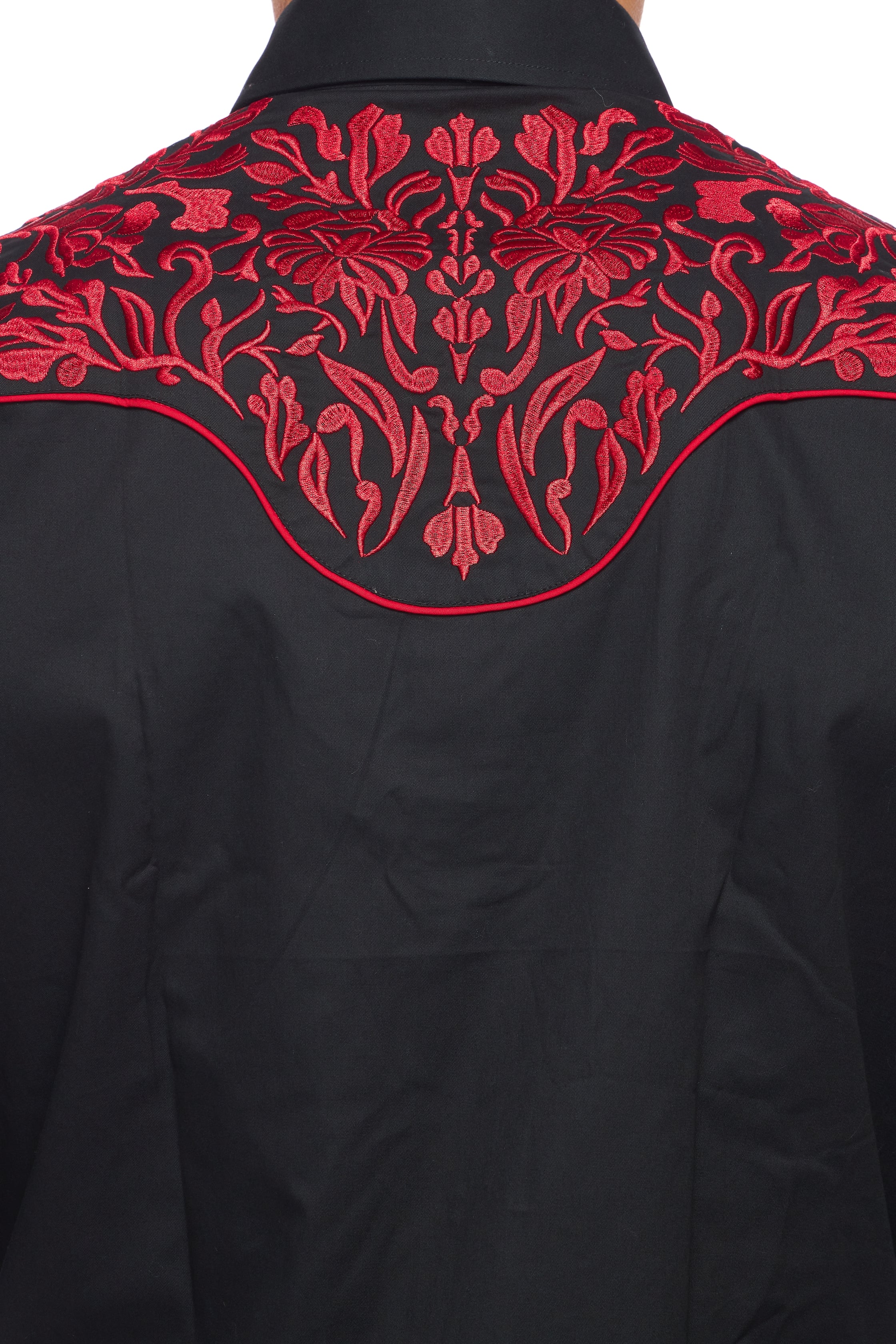 Men's Western Cowboy Embroidery Shirt-PS500L-563 - Rodeo Clothing wholesale 