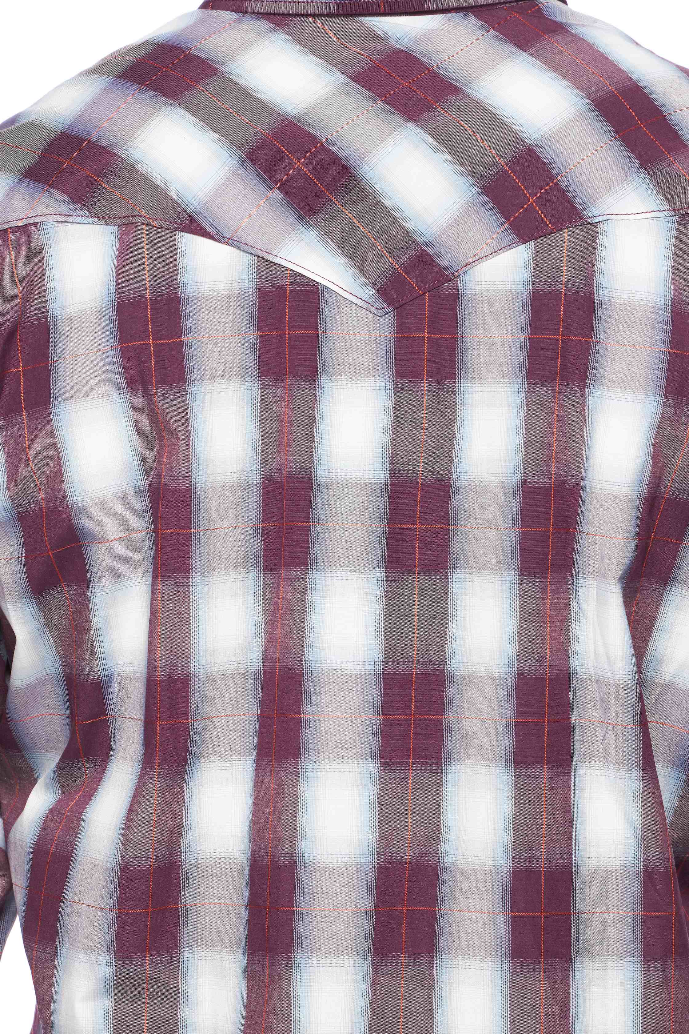 Men's Western Long Sleeve Pearl Snap Plaid Shirt-PS400-405 - Rodeo Clothing wholesale 