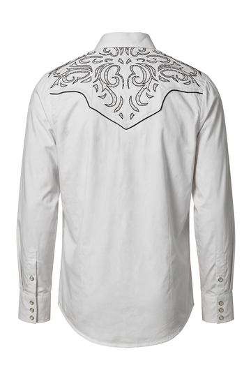 Men's Western Cowboy diamond studded Embroidery Shirt-PS500D-1002