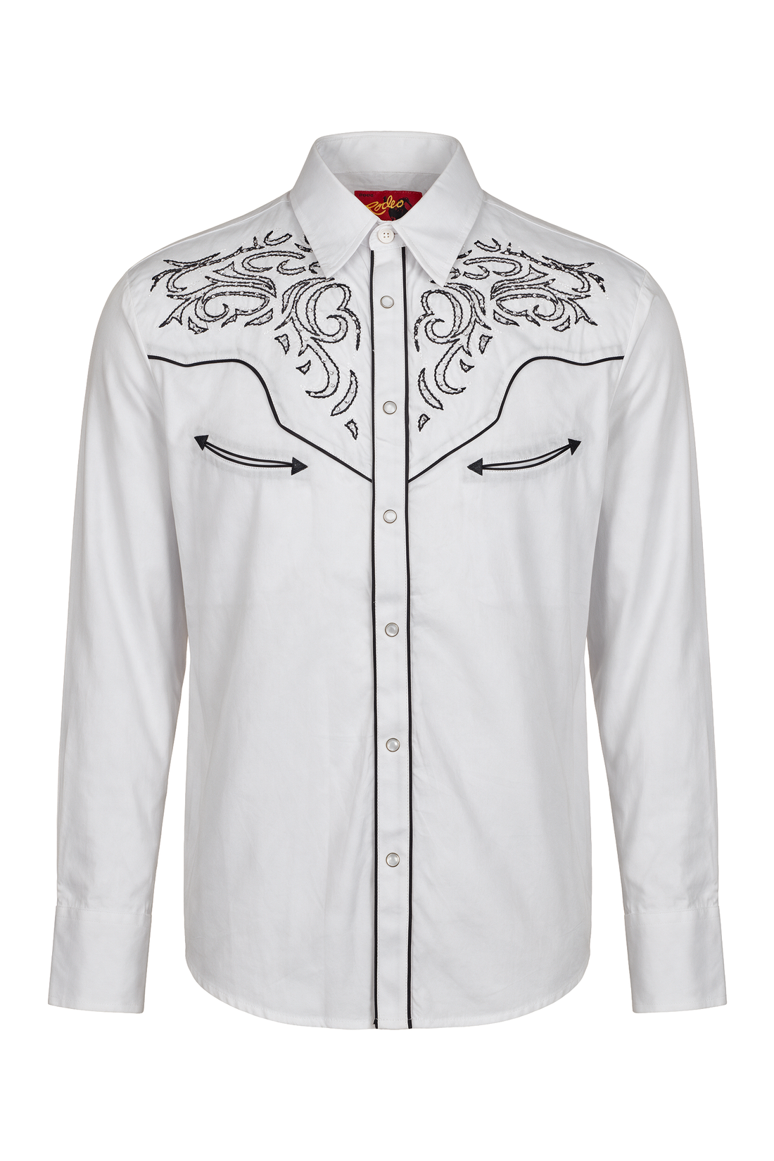 Men's Western Cowboy diamond studded Embroidery Shirt-PS500D-1002