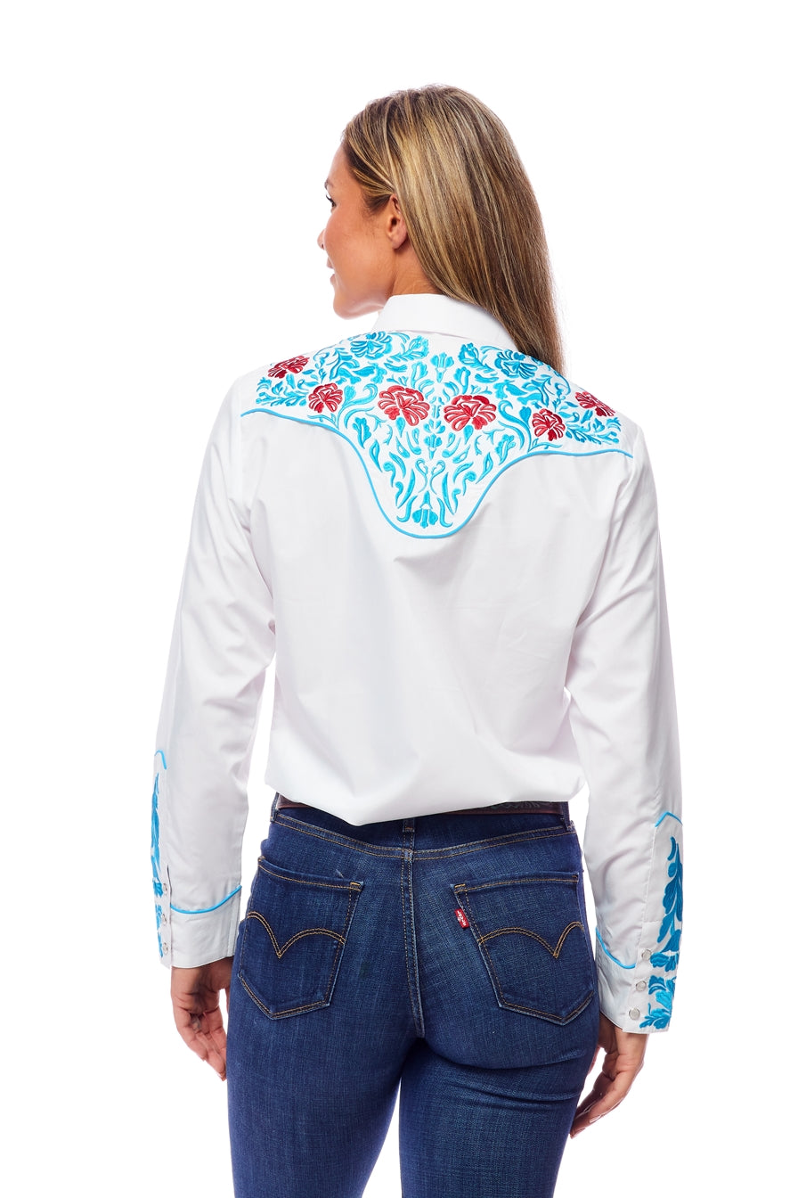Women’s Western Embroidered Shirts-LS500-513 - Rodeo Clothing wholesale 