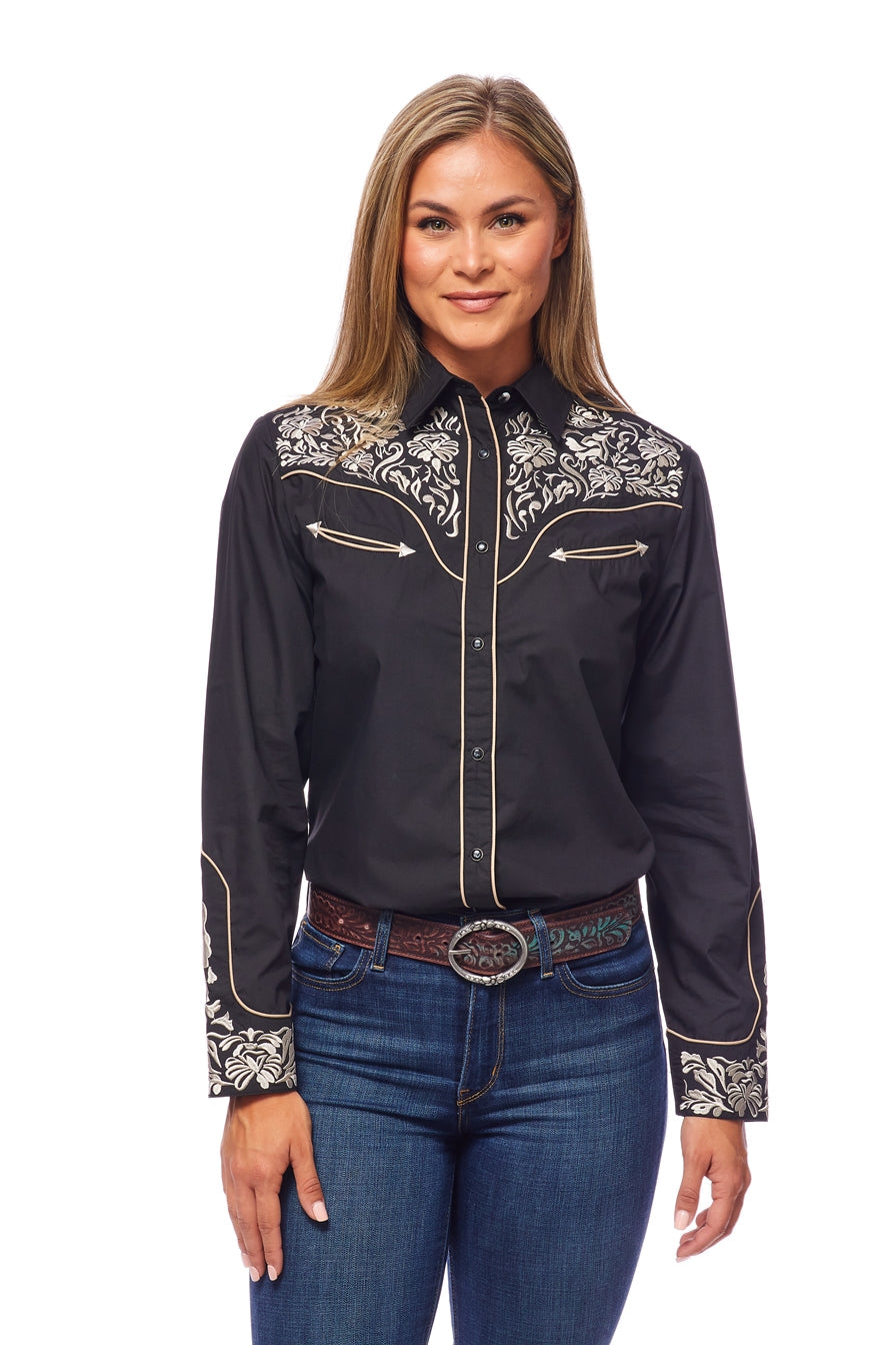 Women’s Western Embroidered Shirts-LS500-511 - Rodeo Clothing wholesale 