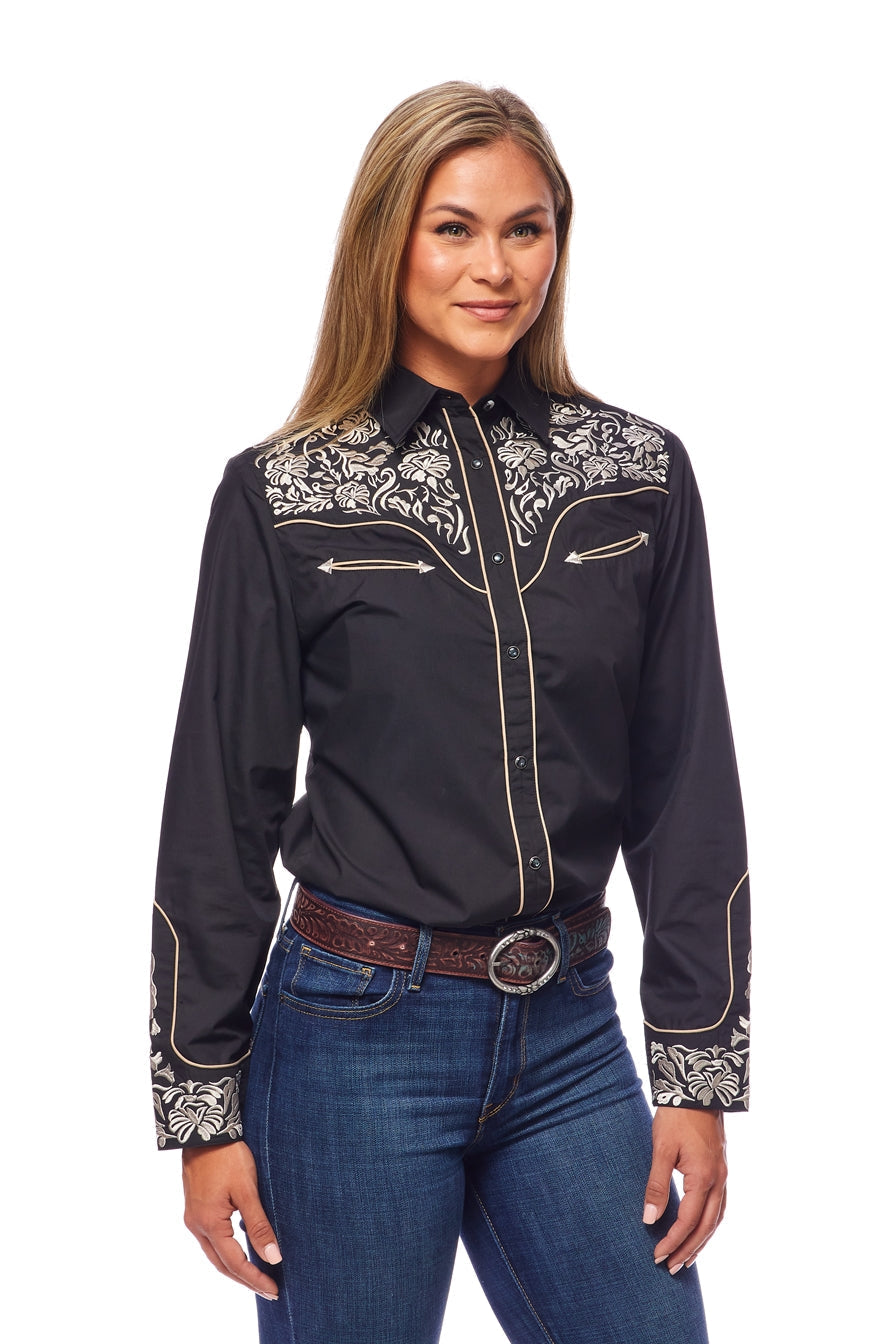 Women’s Western Embroidered Shirts-LS500-511 - Rodeo Clothing wholesale 