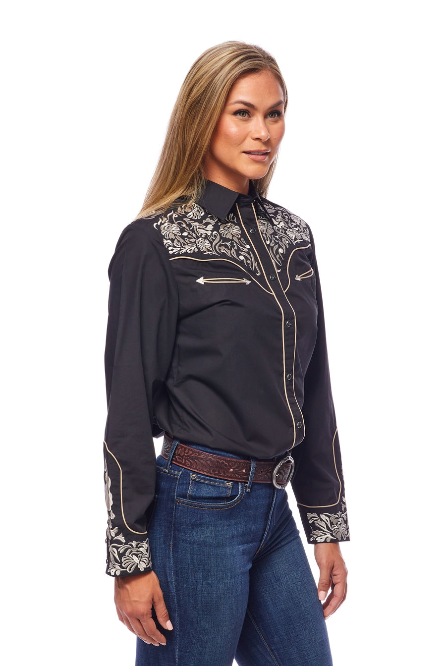 Women’s Western Embroidered Shirts-LS500-511 - Rodeo Clothing wholesale 