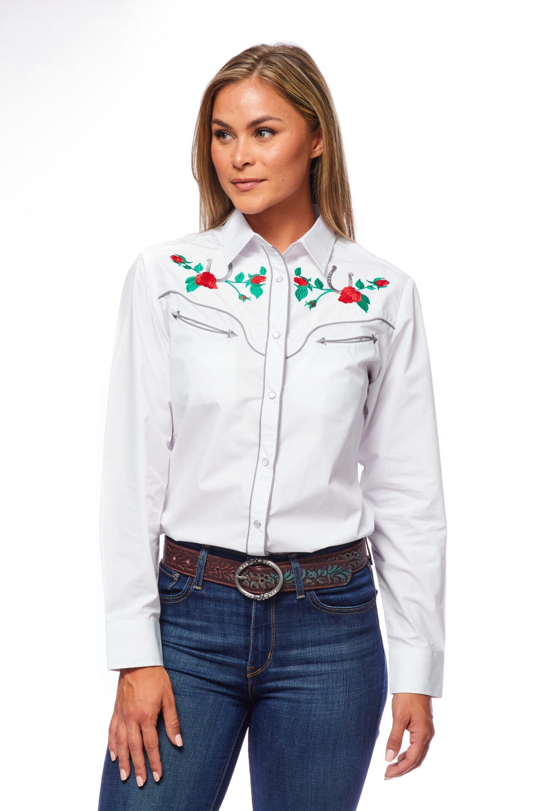 Women’s Western Embroidered Shirts-LS500-505 - Rodeo Clothing wholesale 