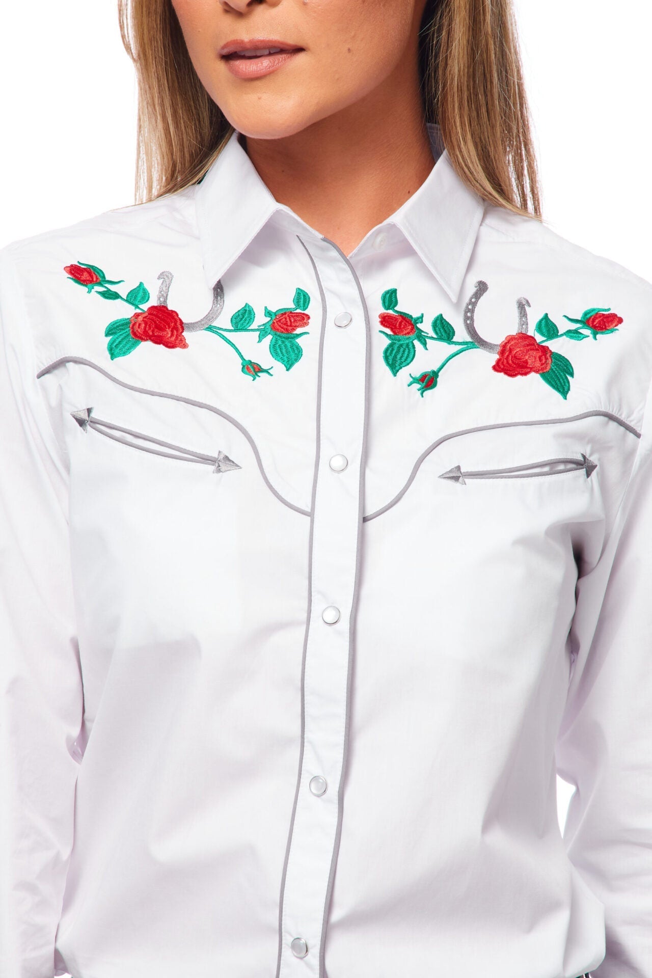 Women’s Western Embroidered Shirts-LS500-505 - Rodeo Clothing wholesale 