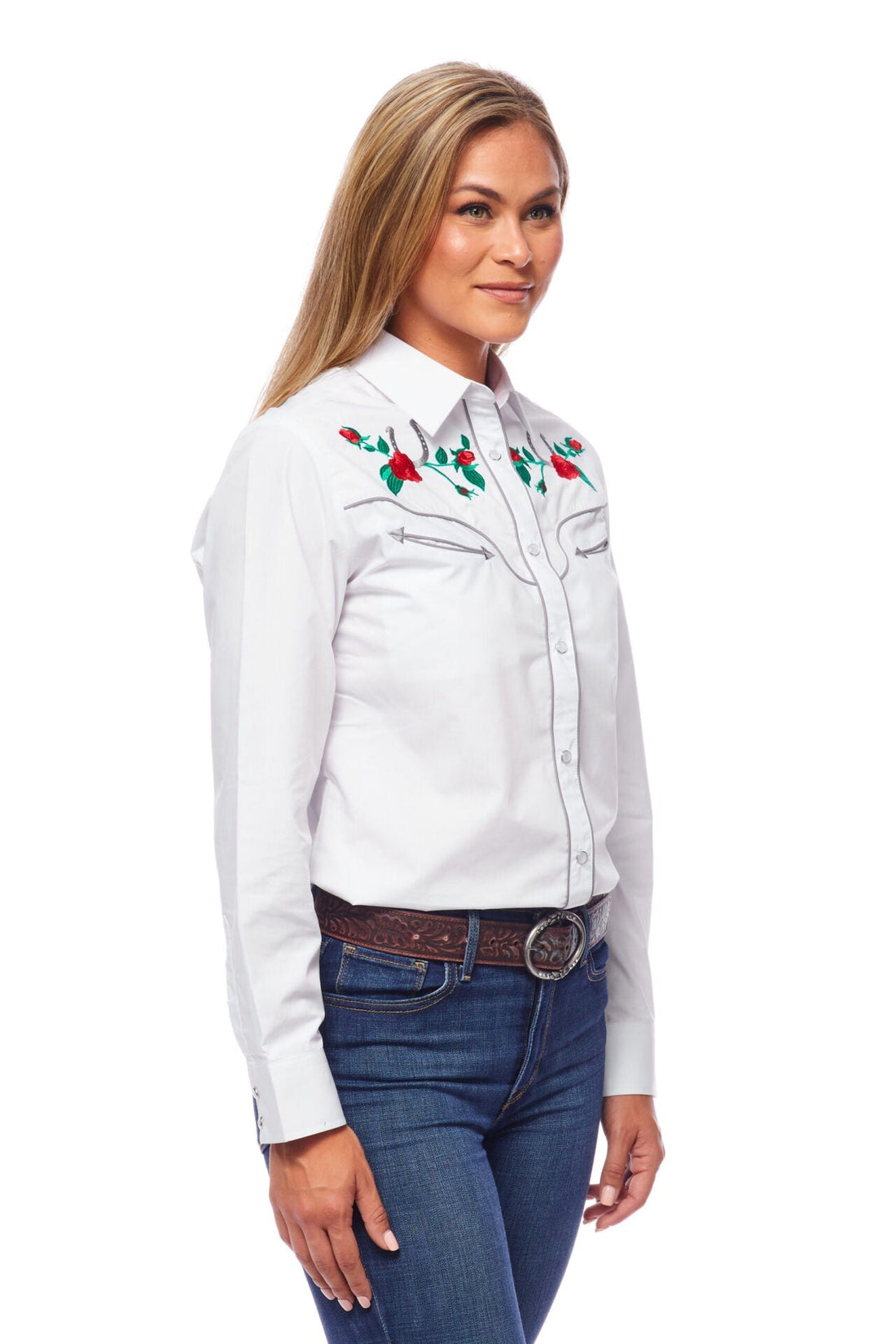 Women’s Western Embroidered Shirts-LS500-505 - Rodeo Clothing wholesale 
