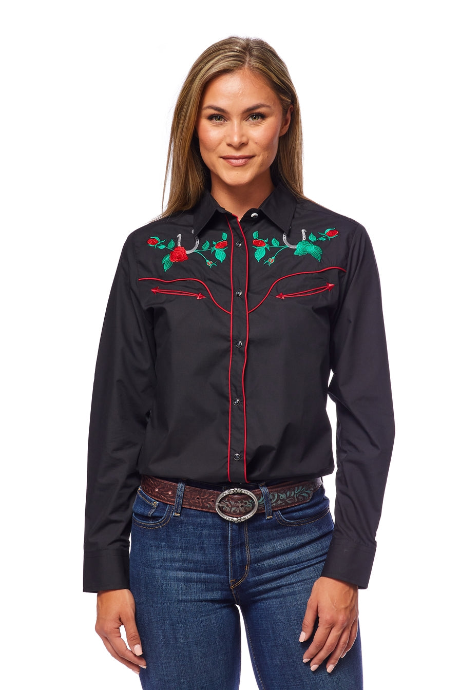 Women’s Western Embroidered Shirts-LS500-510 - Rodeo Clothing wholesale 