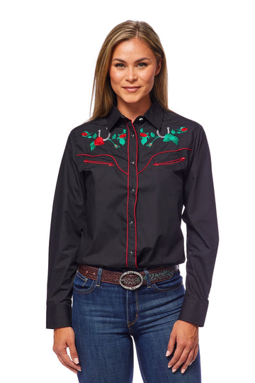 Women’s Western Embroidered Shirts-LS500-510 - Rodeo Clothing wholesale 