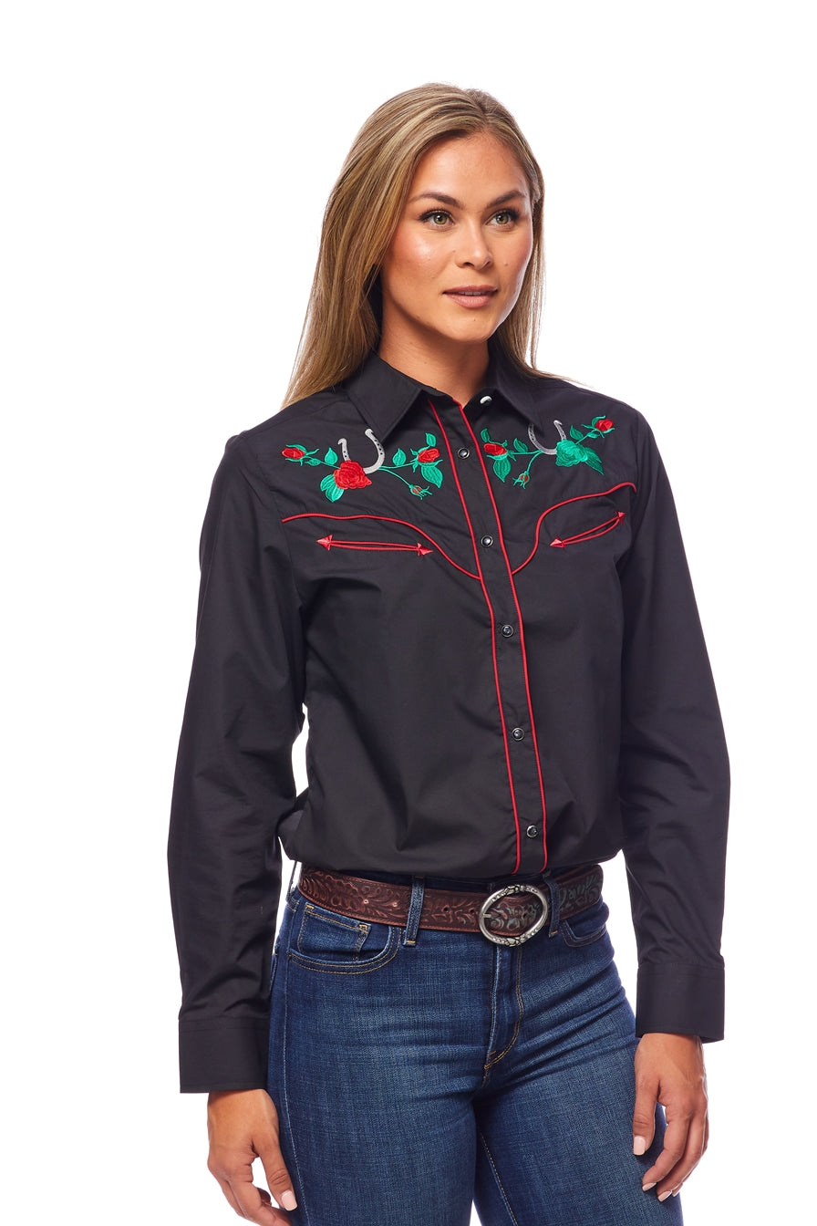 Women’s Western Embroidered Shirts-LS500-510 - Rodeo Clothing wholesale 