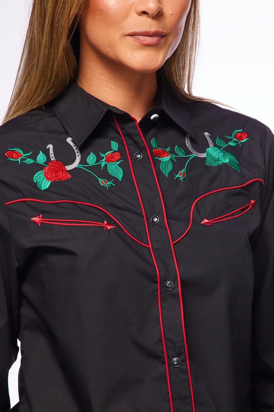 Women’s Western Embroidered Shirts-LS500-510 - Rodeo Clothing wholesale 