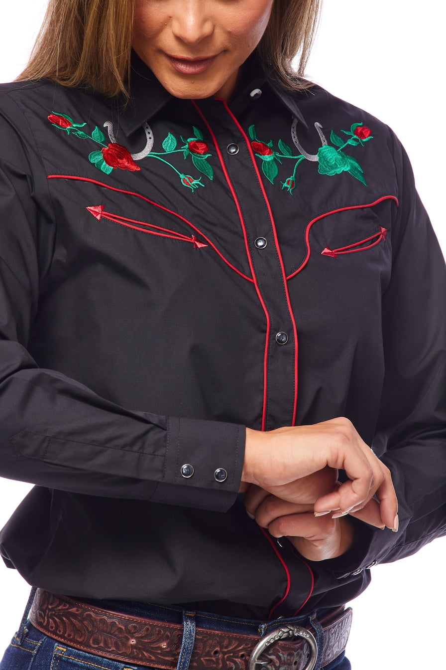 Women’s Western Embroidered Shirts-LS500-510 - Rodeo Clothing wholesale 