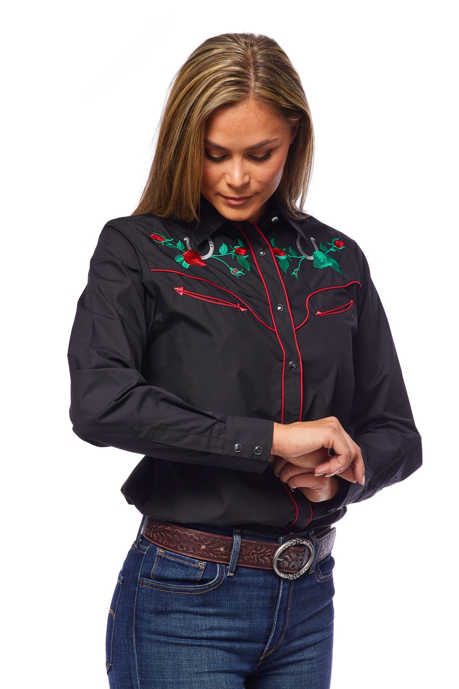 Women’s Western Embroidered Shirts-LS500-510 - Rodeo Clothing wholesale 