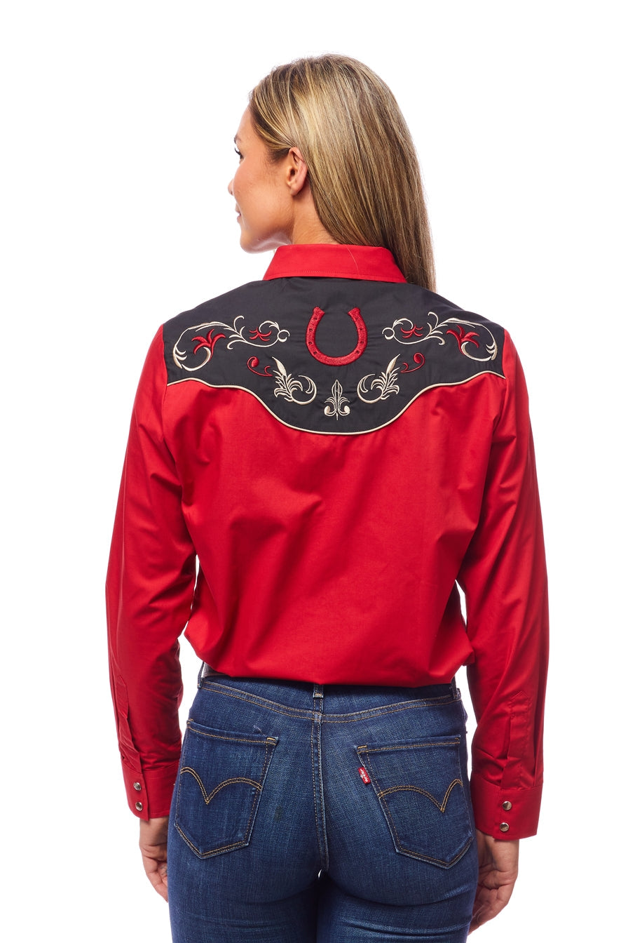 Women’s Western Embroidered Shirts-LS500-515 - Rodeo Clothing wholesale 