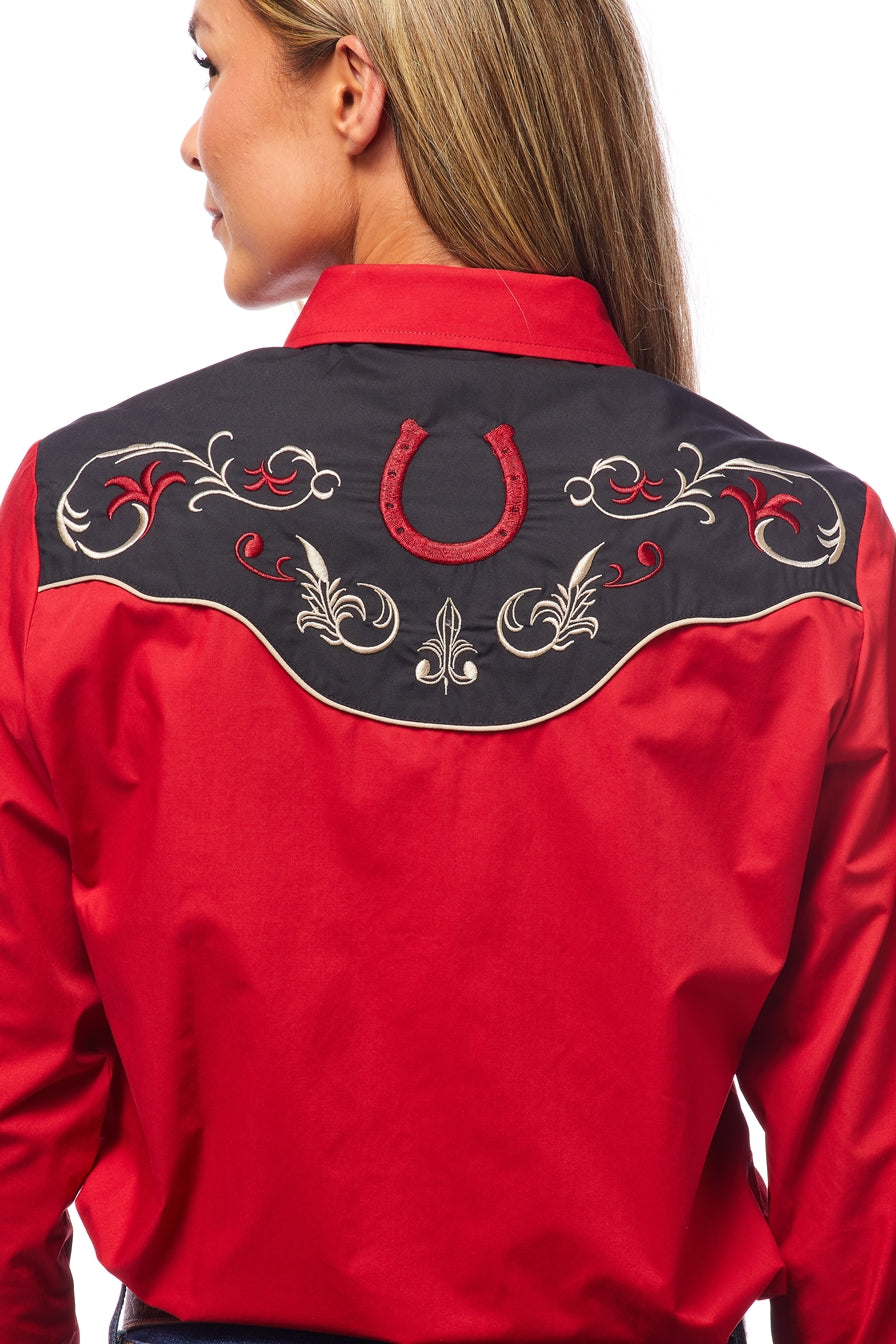 Women’s Western Embroidered Shirts-LS500-515 - Rodeo Clothing wholesale 