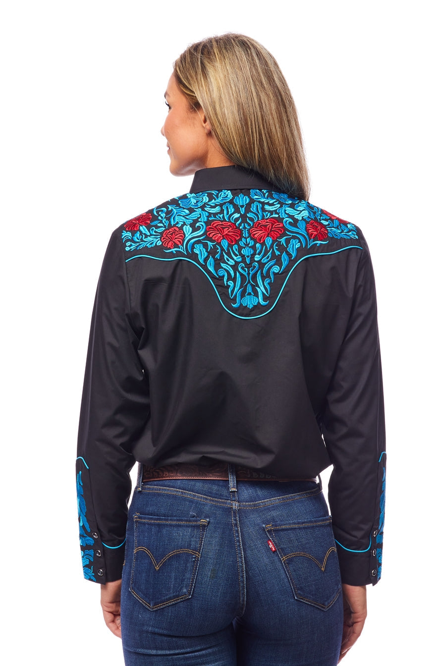 Women’s Western Embroidered Shirts-LS500-514 - Rodeo Clothing wholesale 