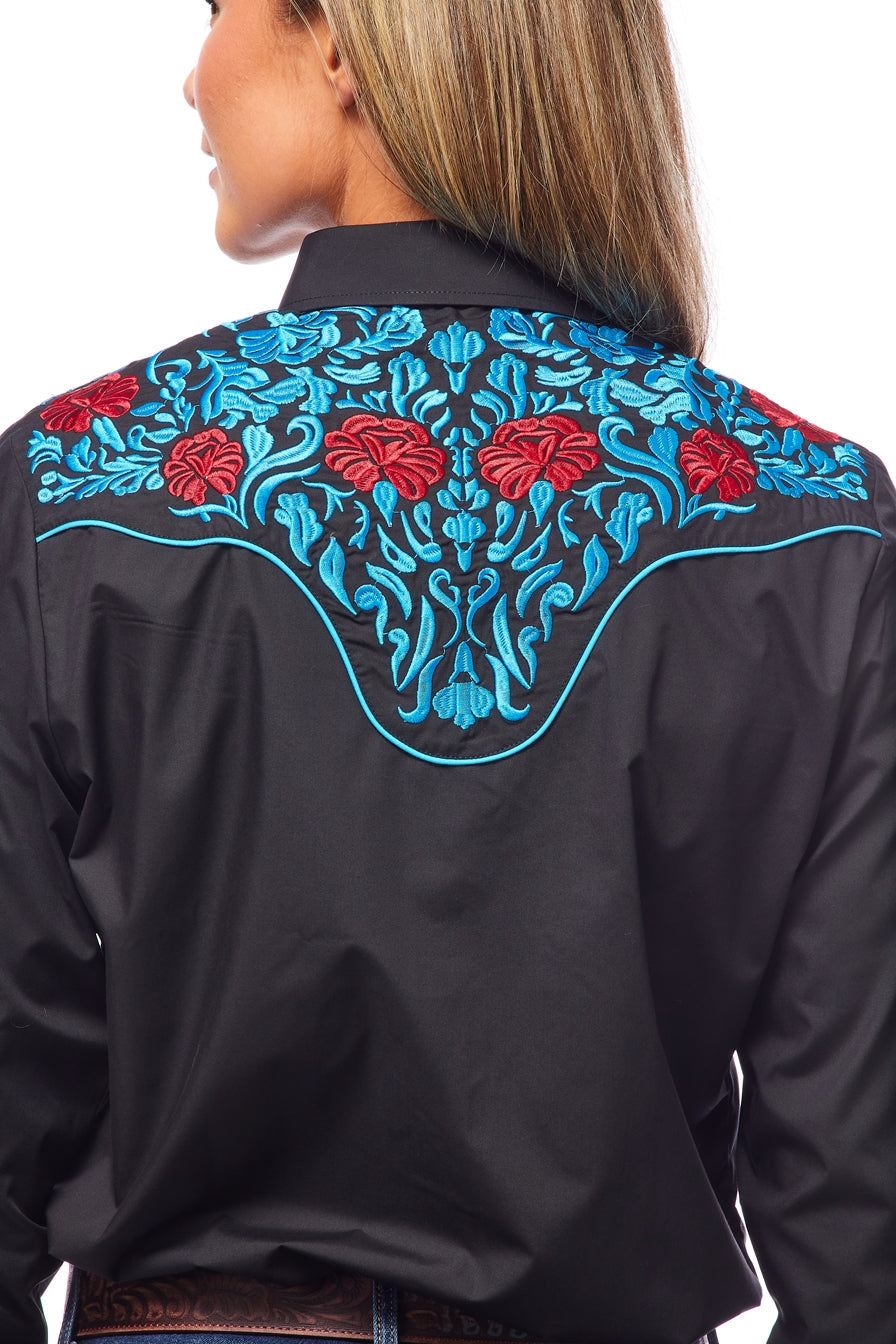 Women’s Western Embroidered Shirts-LS500-514 - Rodeo Clothing wholesale 