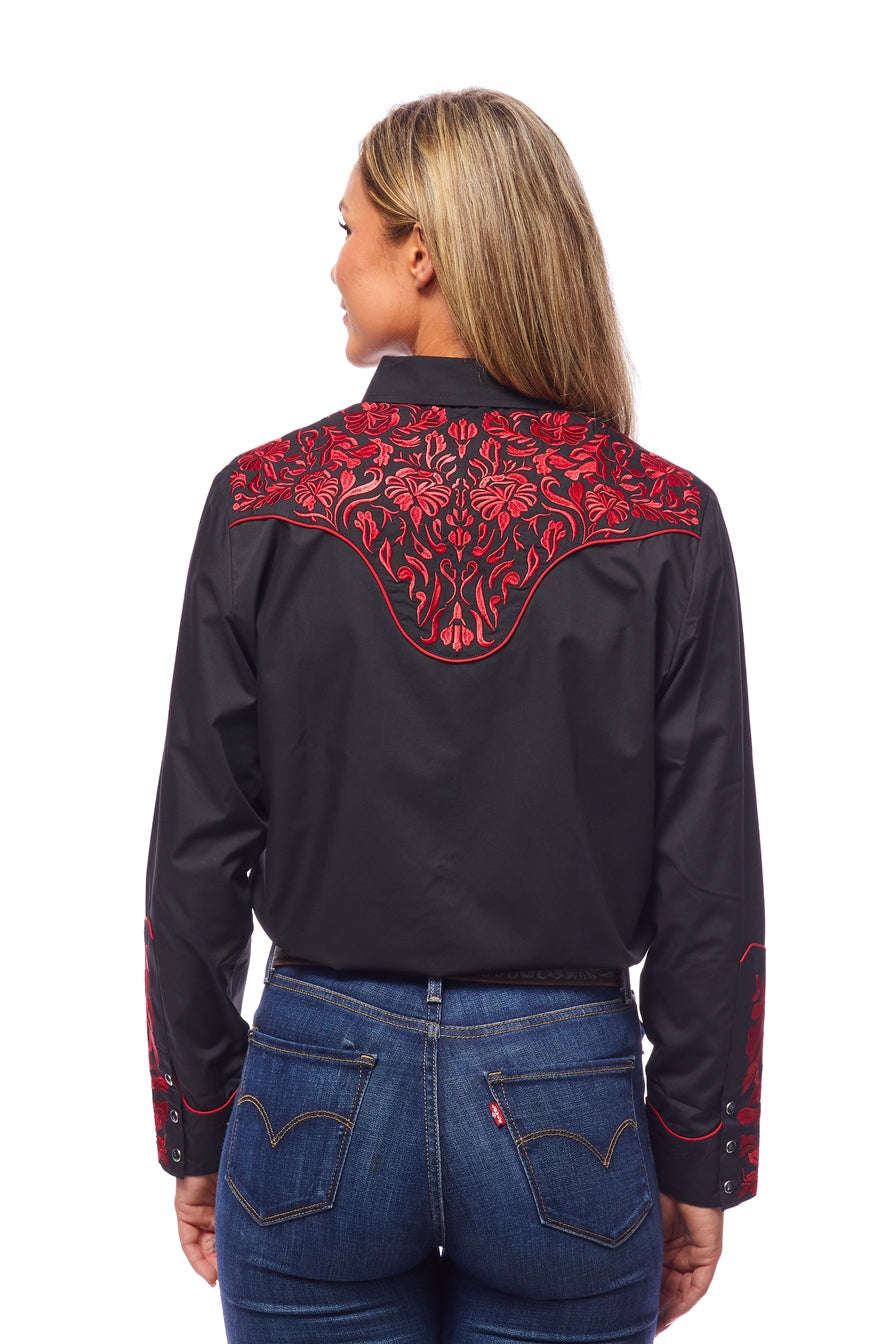 Women’s Western Embroidered Shirts-LS500-512 - Rodeo Clothing wholesale 