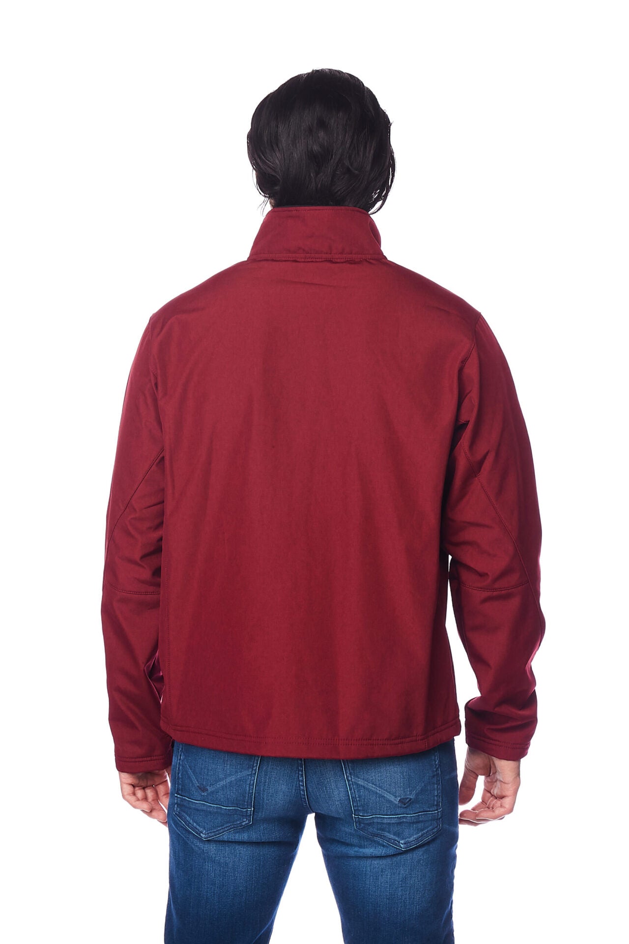 Men's Soft Shell Bonded Jacket-NJ650-BURGUNDY - Rodeo Clothing wholesale 