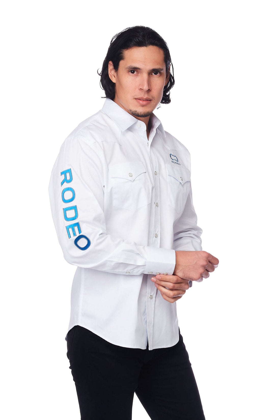 PS550-EMB-WHITE - Rodeo Clothing wholesale 
