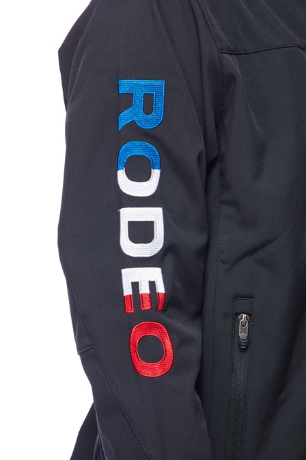 Men's Soft Shell Bonded Jacket-NJ650-EMB-USA Flag - Rodeo Clothing wholesale 