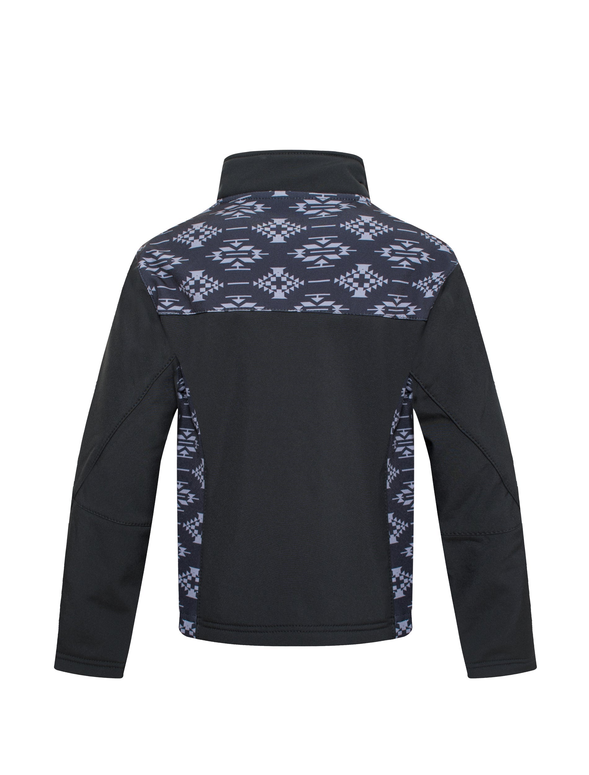 Boys Rodeo Embroidery Jacket-BNJ650-AZ-BLACK/GREY - Rodeo Clothing wholesale 