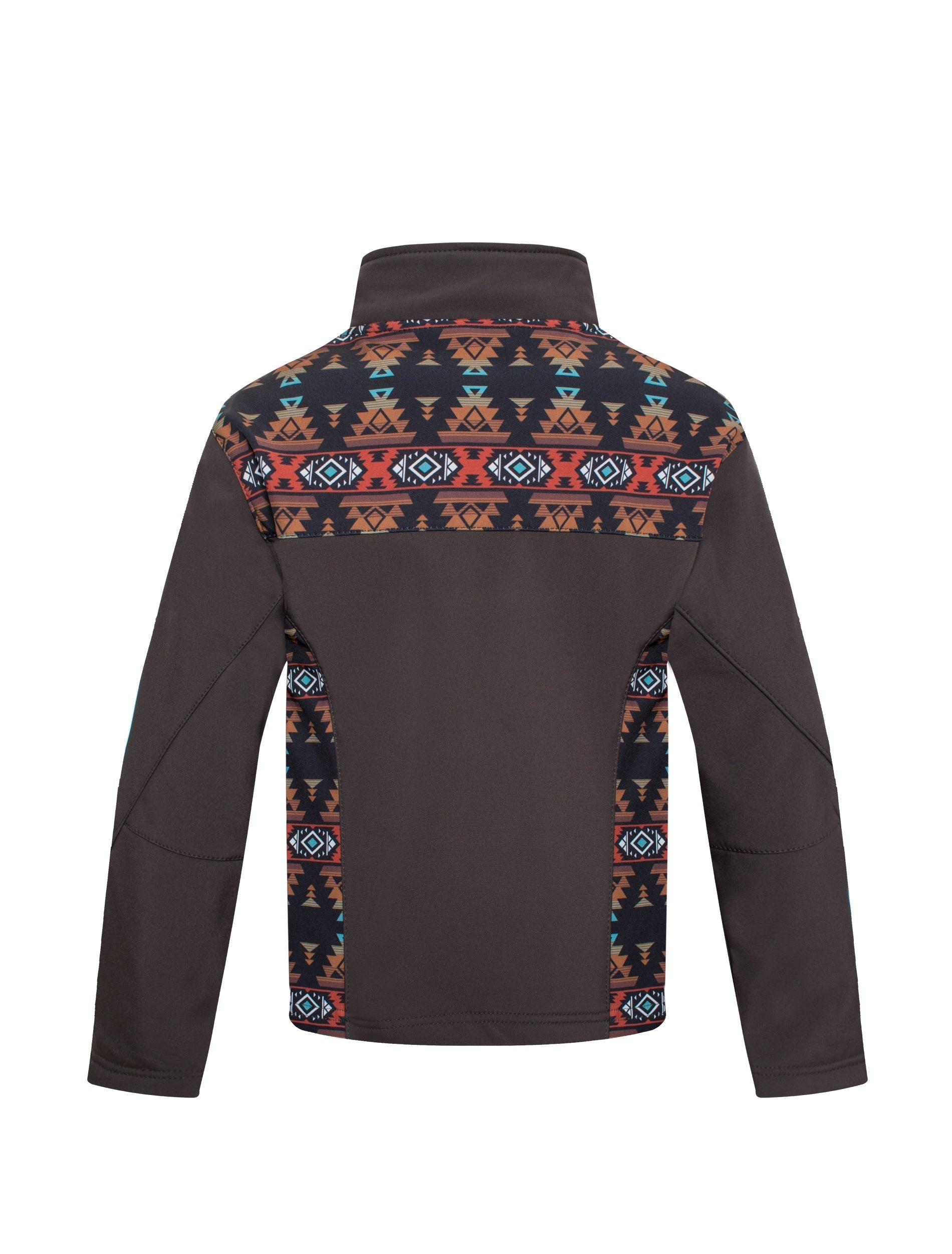 Boys Rodeo Embroidery Jacket-BNJ650-AZ-BROWN/RUST - Rodeo Clothing wholesale 