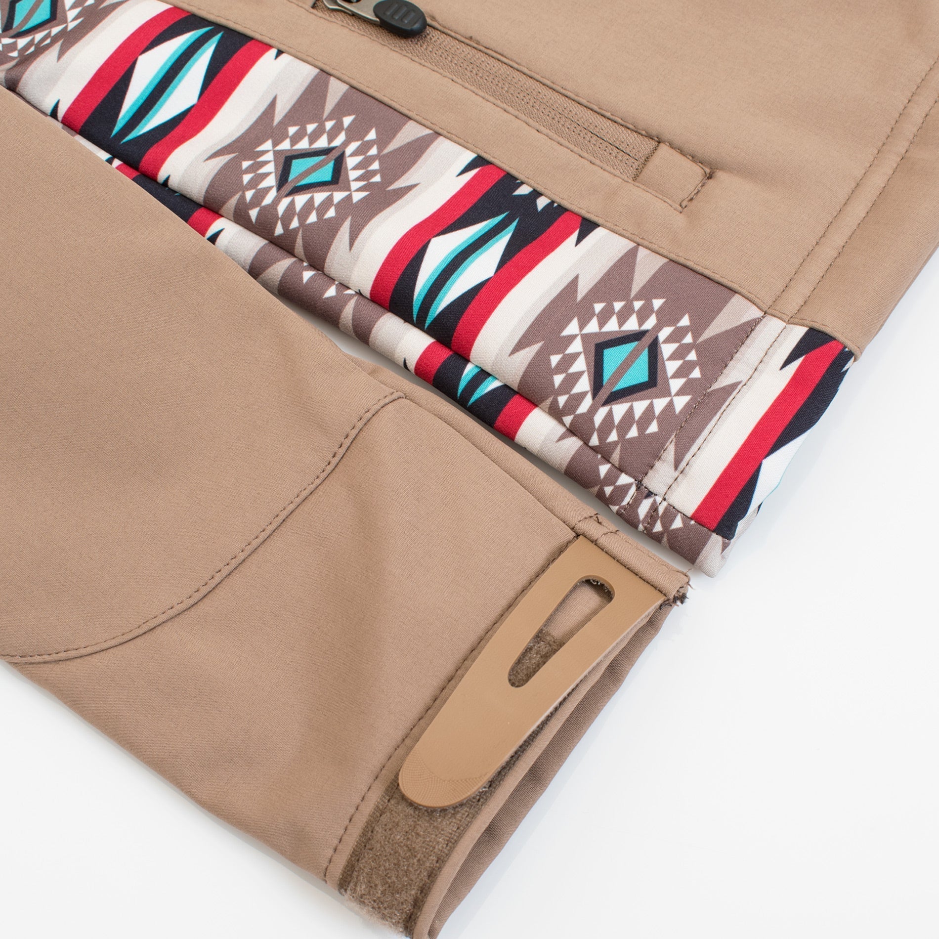 Boys Soft Shell Aztec Print Jacket -BNJ650-AZ-KHAKI/BROWN - Rodeo Clothing wholesale 