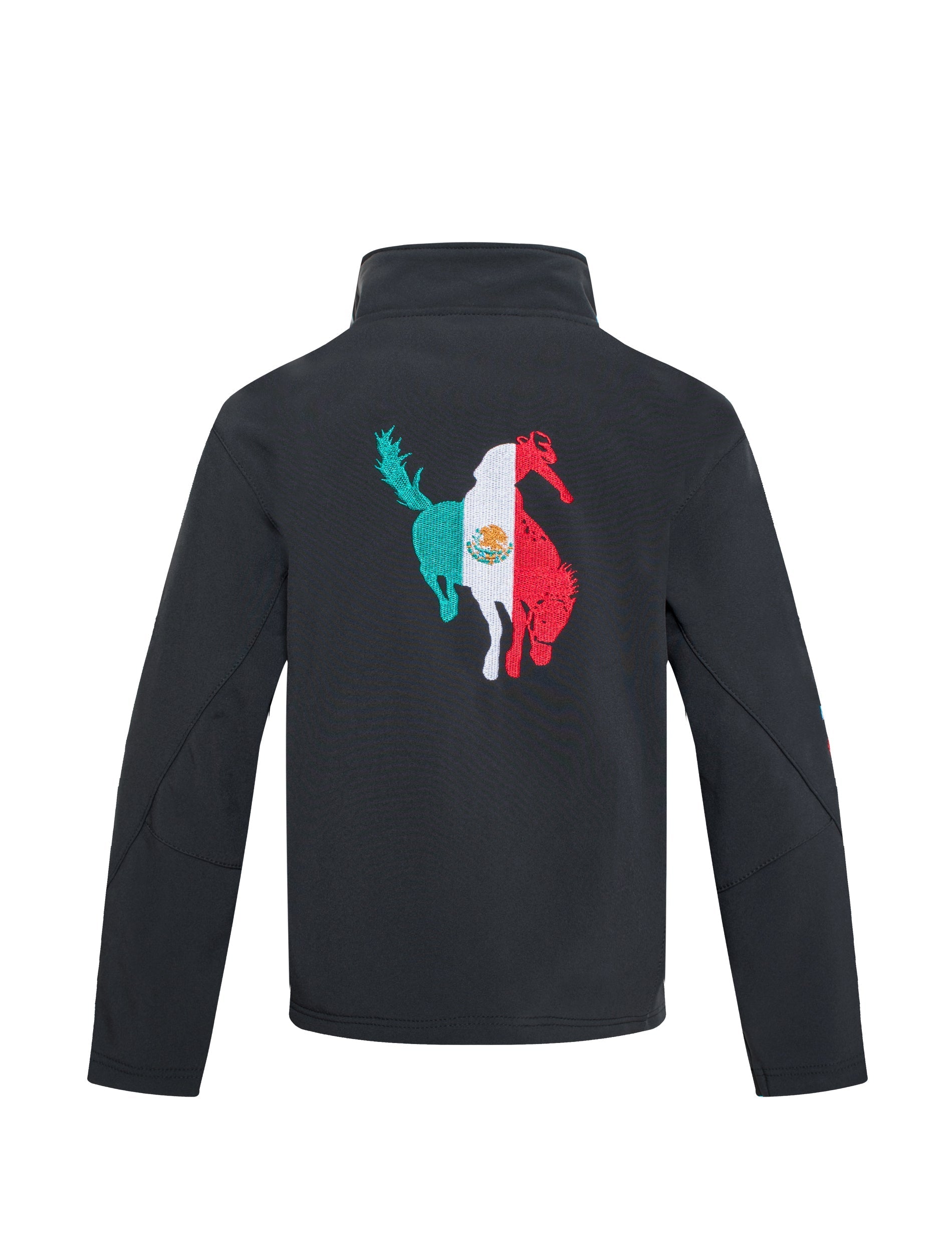 Boys Rodeo Embroidery Jacket-BNJ650-EMB-MHL-BLACK - Rodeo Clothing wholesale 