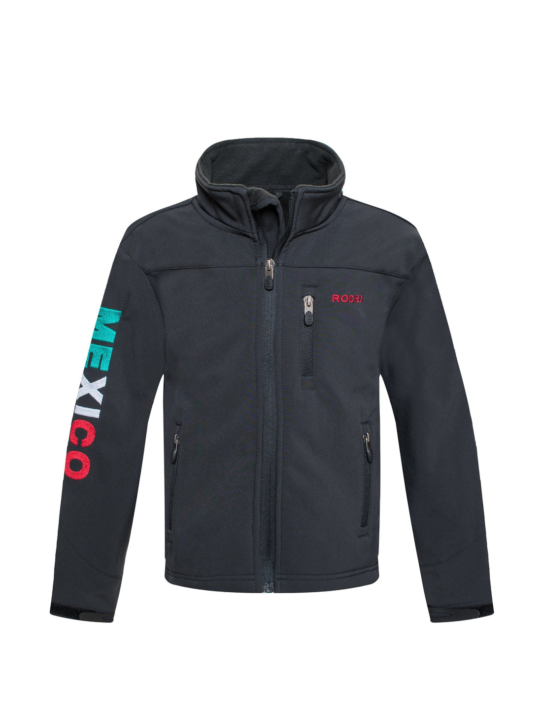 Boys Rodeo Embroidery Jacket-BNJ650-EMB-MHL-BLACK - Rodeo Clothing wholesale 