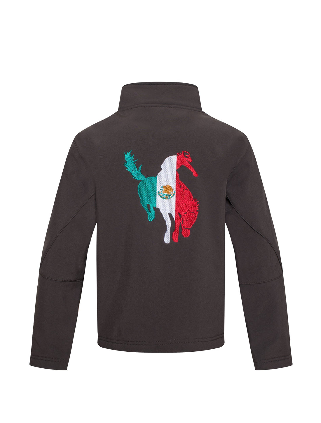 Boys Rodeo Embroidery Jacket-BNJ650-EMB-MHL-BROWN - Rodeo Clothing wholesale 
