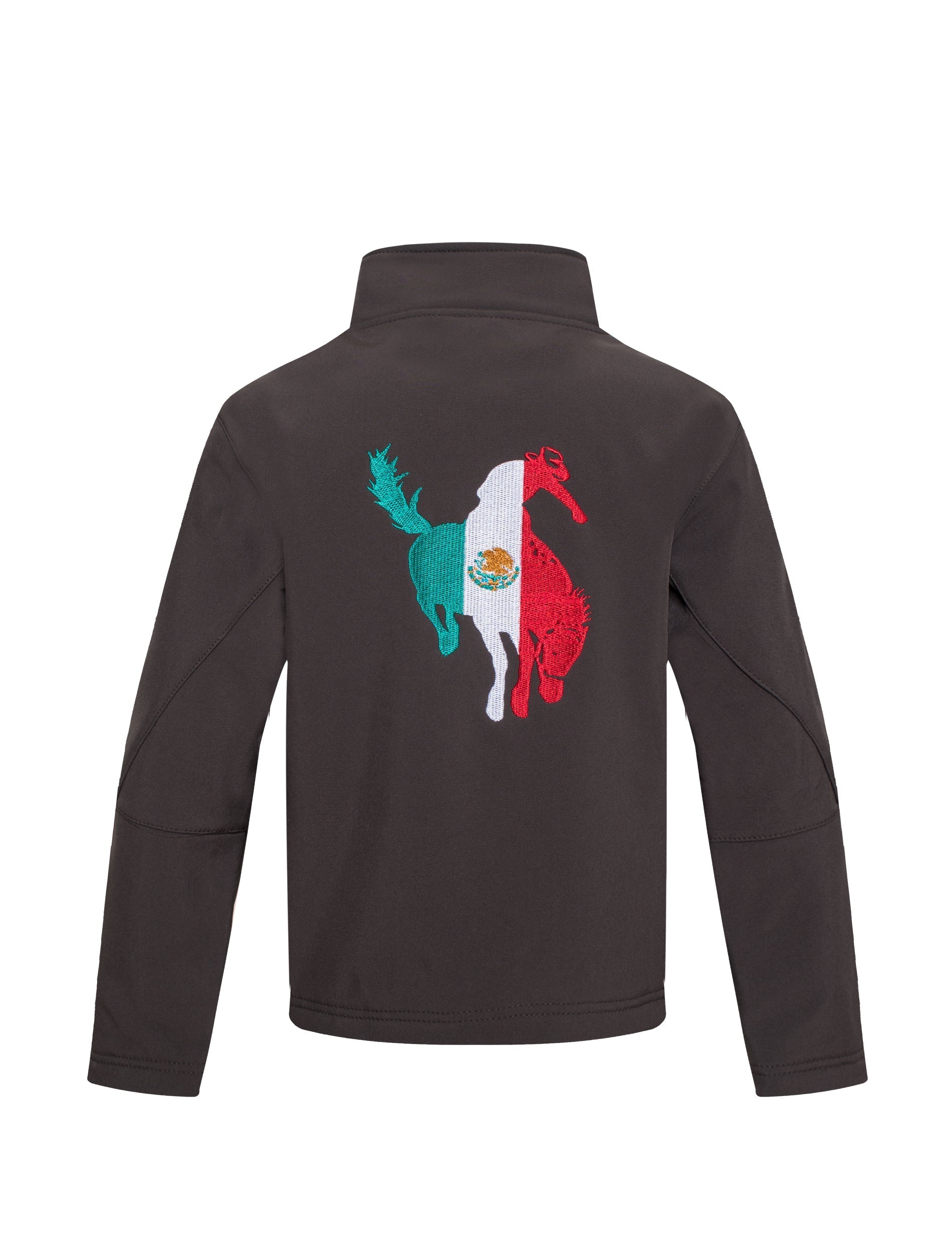 Boys Rodeo Embroidery Jacket-BNJ650-EMB-MHL-BROWN - Rodeo Clothing wholesale 